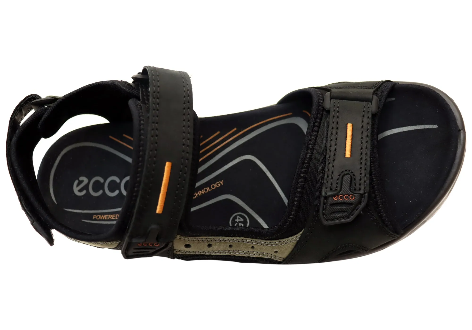 ECCO Mens Offroad Comfortable Leather Adjustable Sandals ECCO Shoes