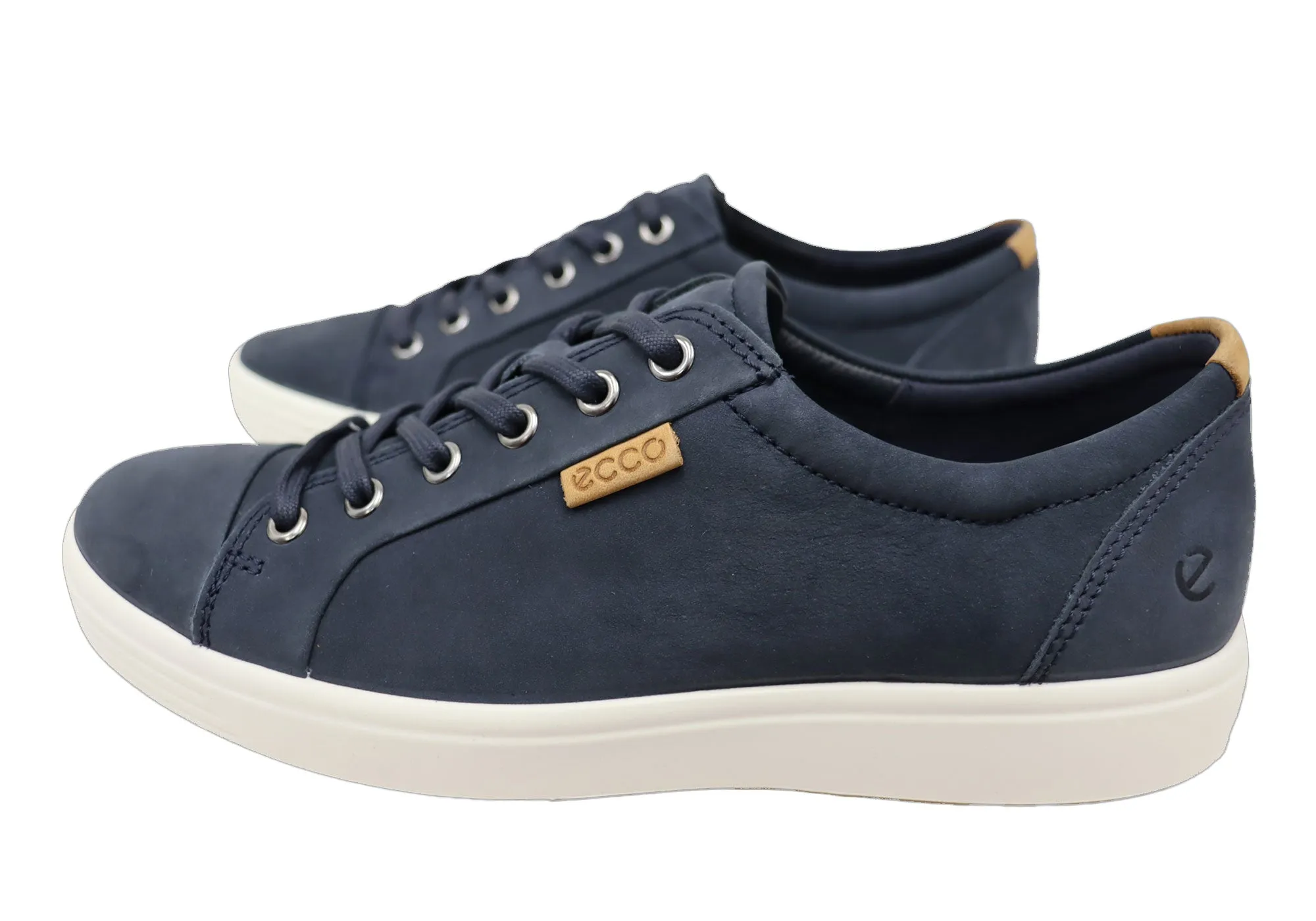ECCO Mens Soft 7 Comfortable Leather Casual Lace Up Sneakers Shoes ECCO Shoes
