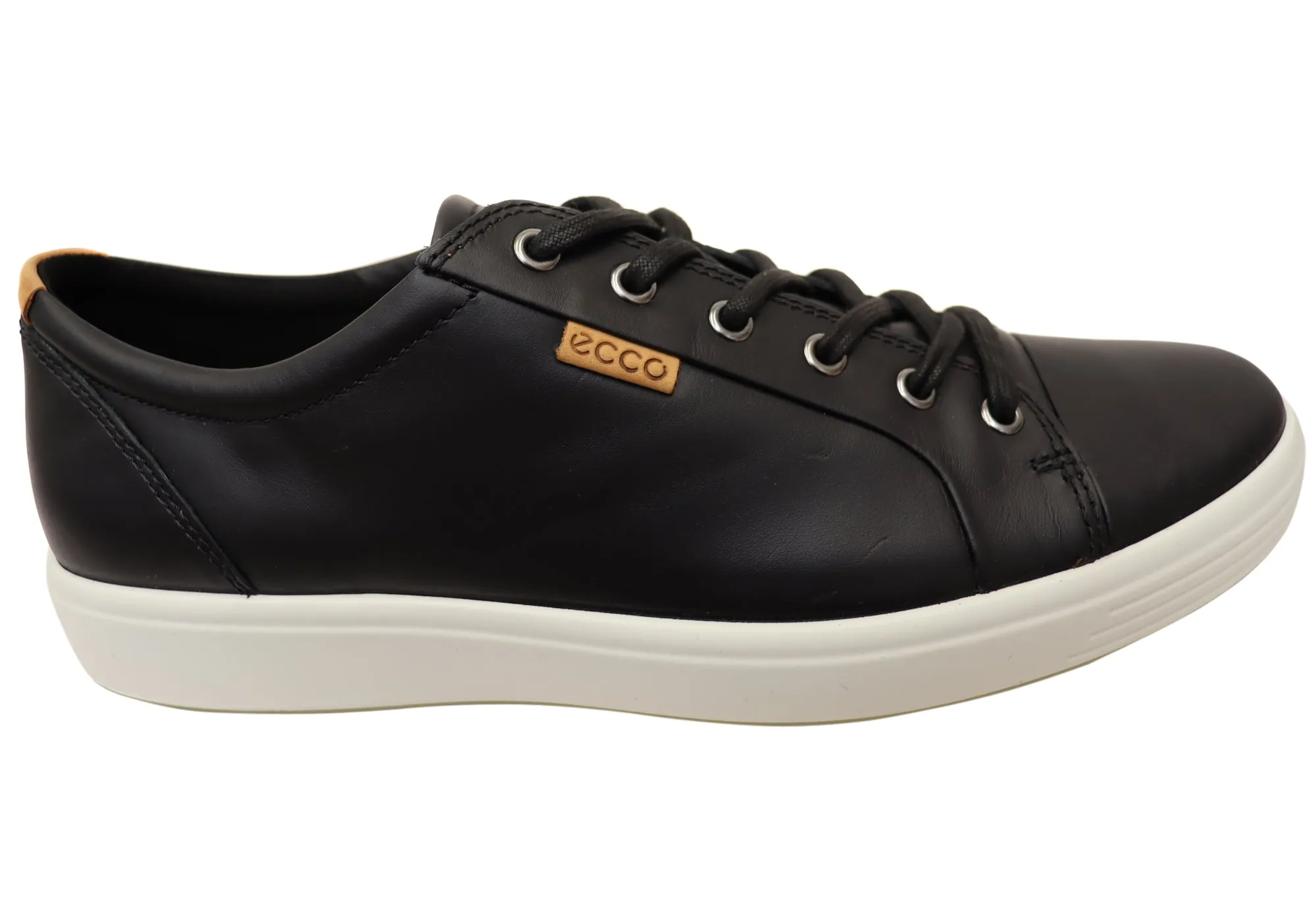 ECCO Mens Soft 7 Comfortable Leather Casual Lace Up Sneakers Shoes ECCO Shoes