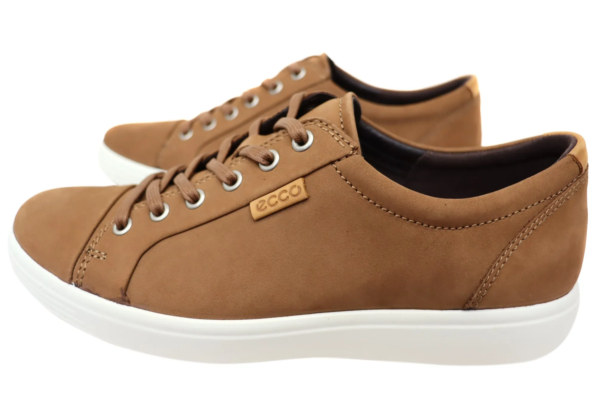 ECCO Mens Soft 7 Comfortable Leather Casual Lace Up Sneakers Shoes ECCO Shoes