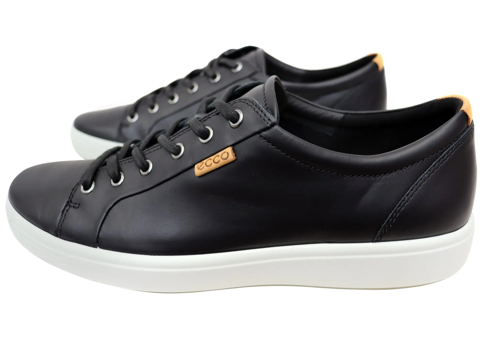 ECCO Mens Soft 7 Comfortable Leather Casual Lace Up Sneakers Shoes ECCO Shoes