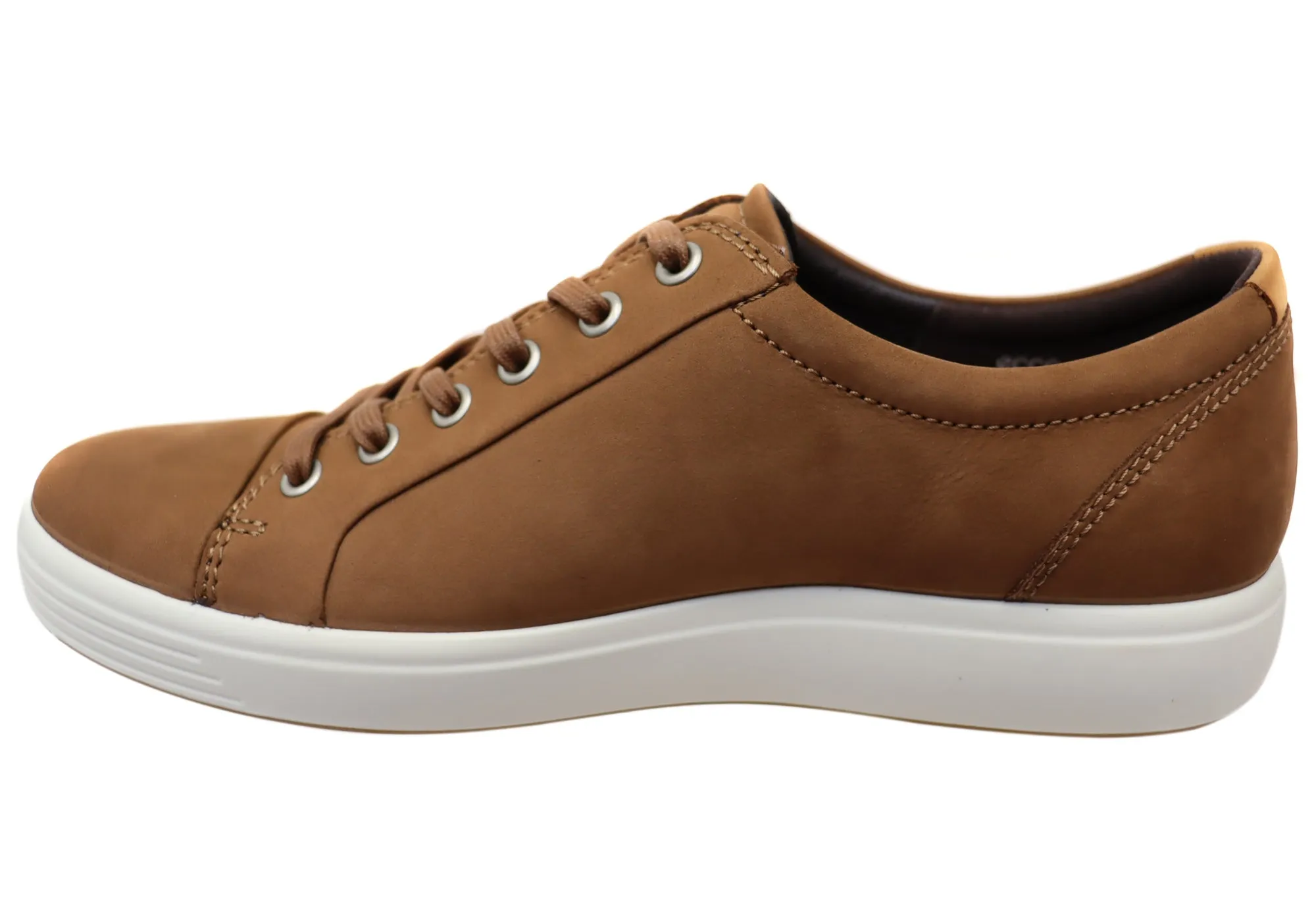 ECCO Mens Soft 7 Comfortable Leather Casual Lace Up Sneakers Shoes ECCO Shoes