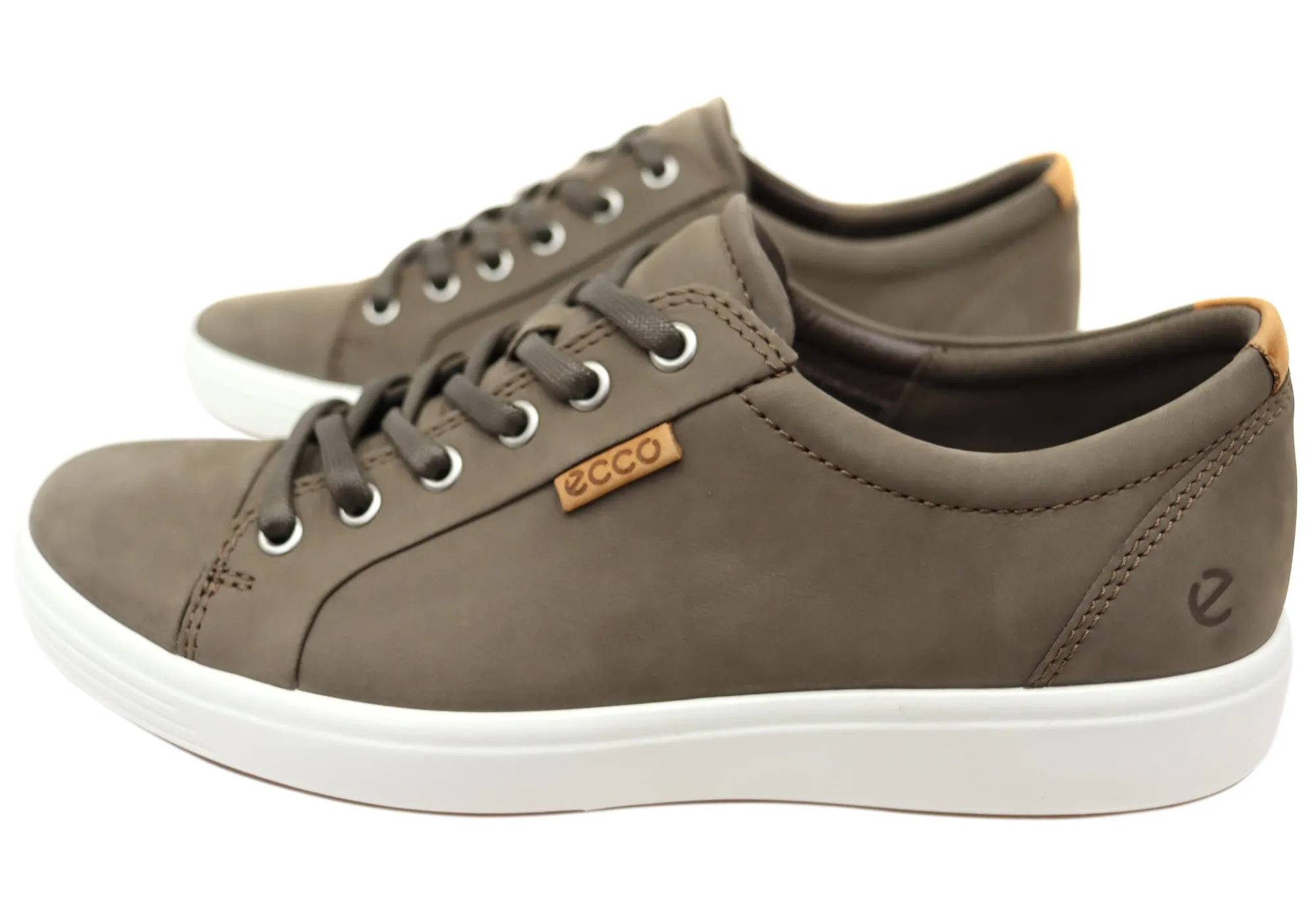 ECCO Mens Soft 7 Comfortable Leather Casual Lace Up Sneakers Shoes ECCO Shoes