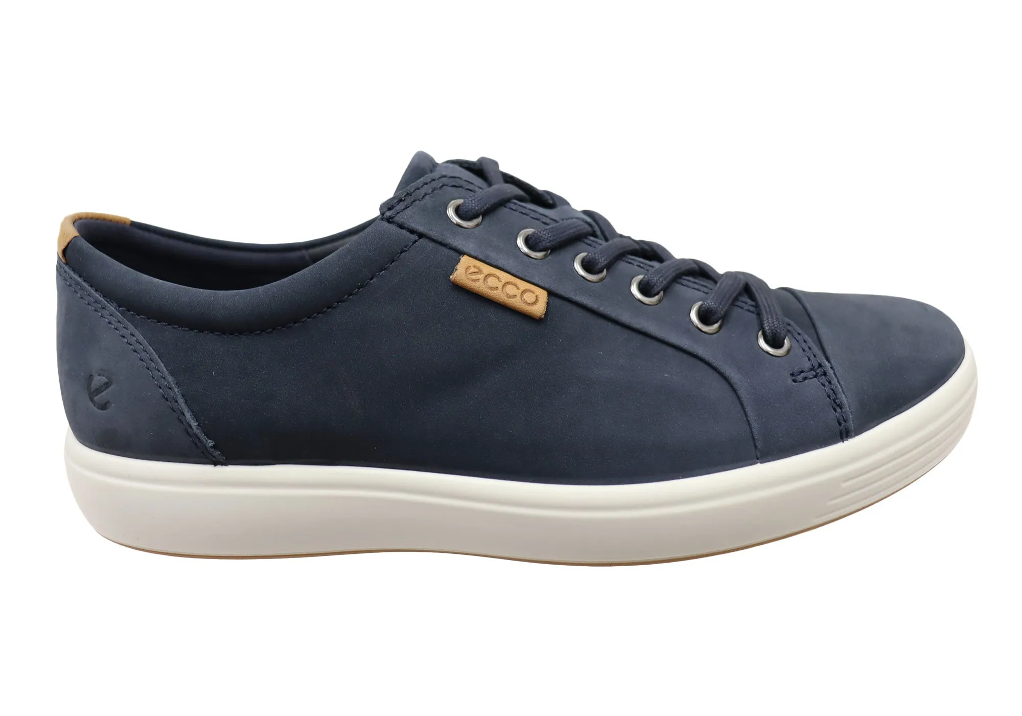 ECCO Mens Soft 7 Comfortable Leather Casual Lace Up Sneakers Shoes ECCO Shoes