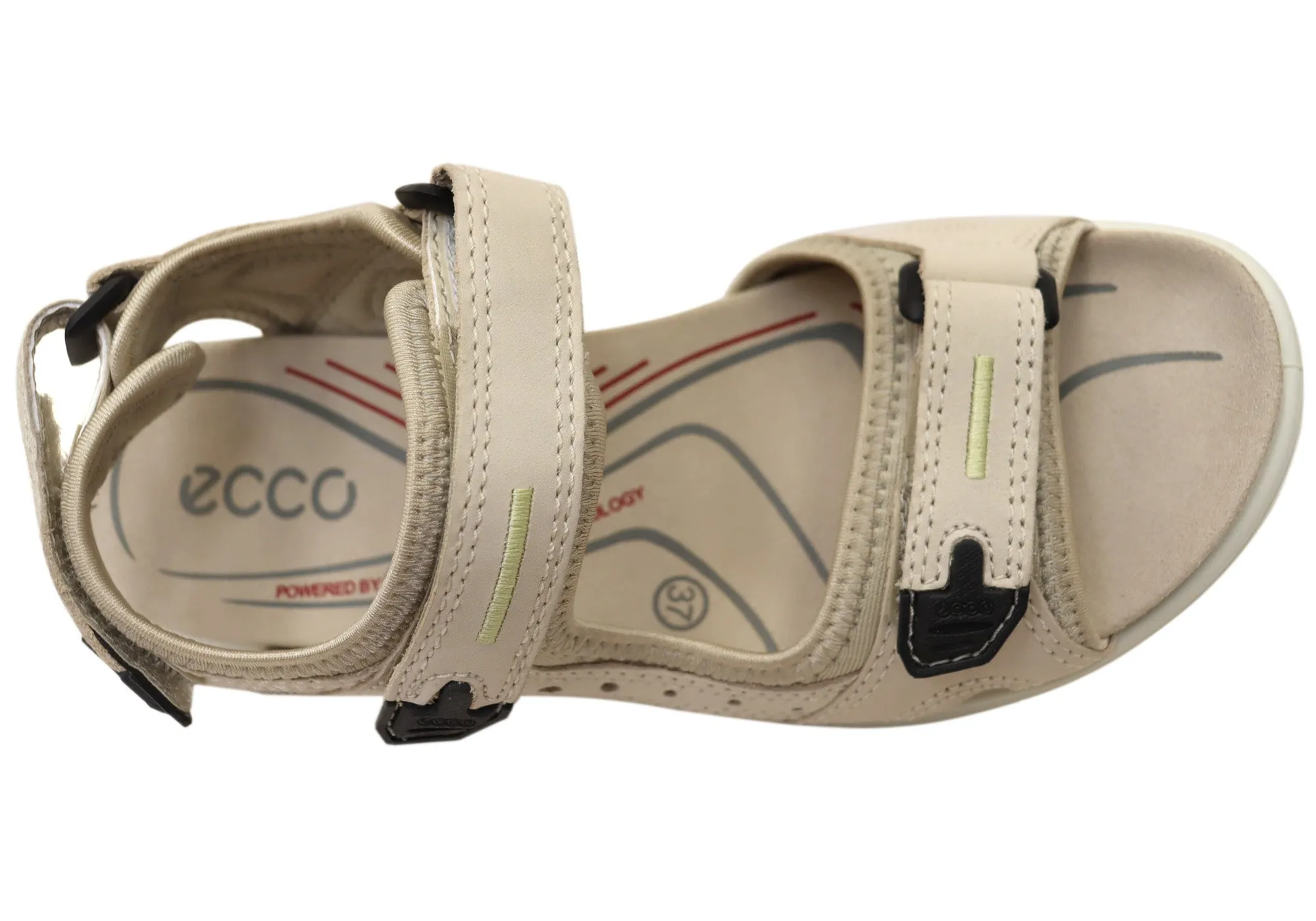 ECCO Womens Offroad Comfort Leather Adjustable Sandals ecco Shoes