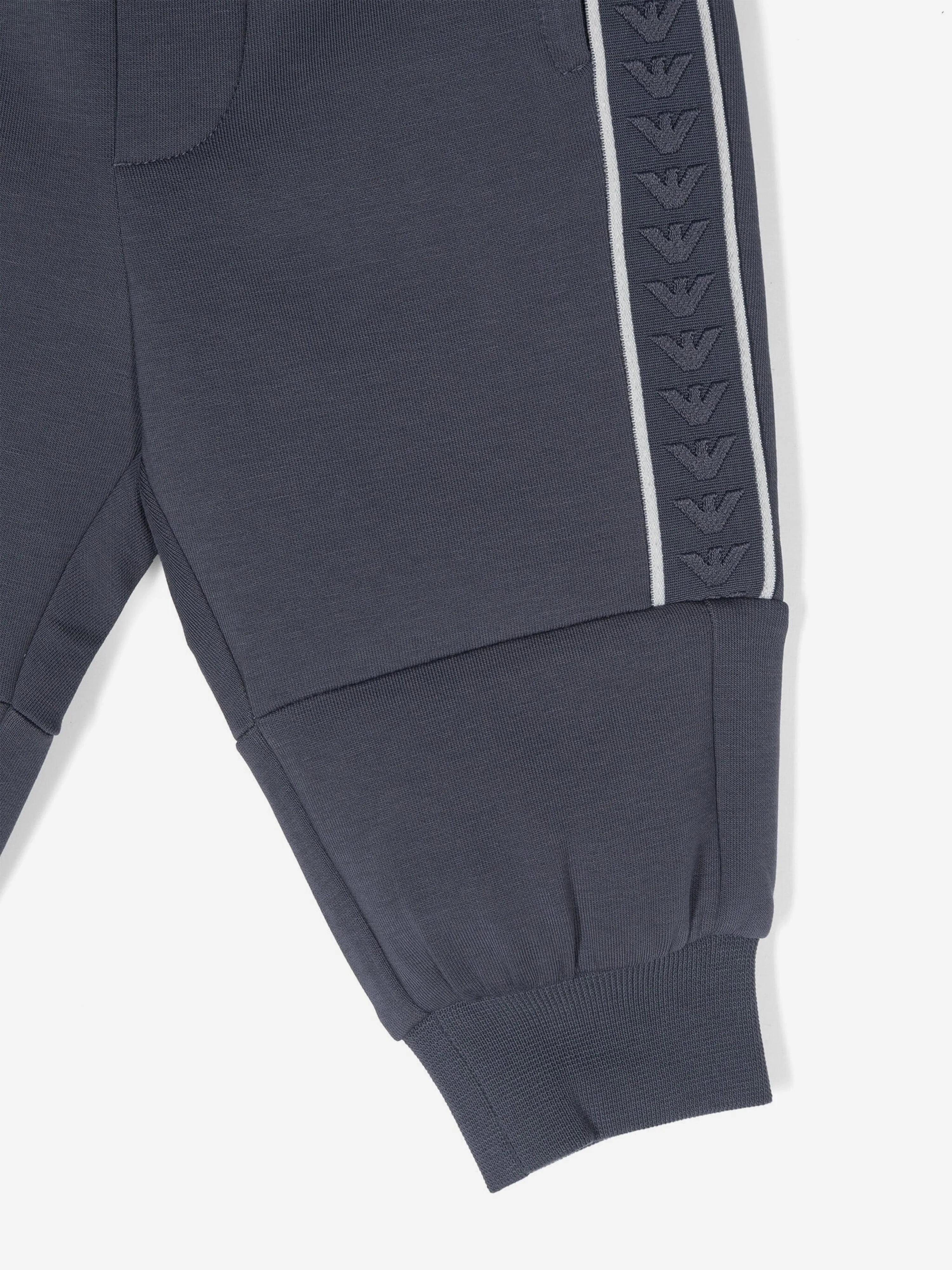 Emporio Armani Baby Boys Logo Joggers in Blue