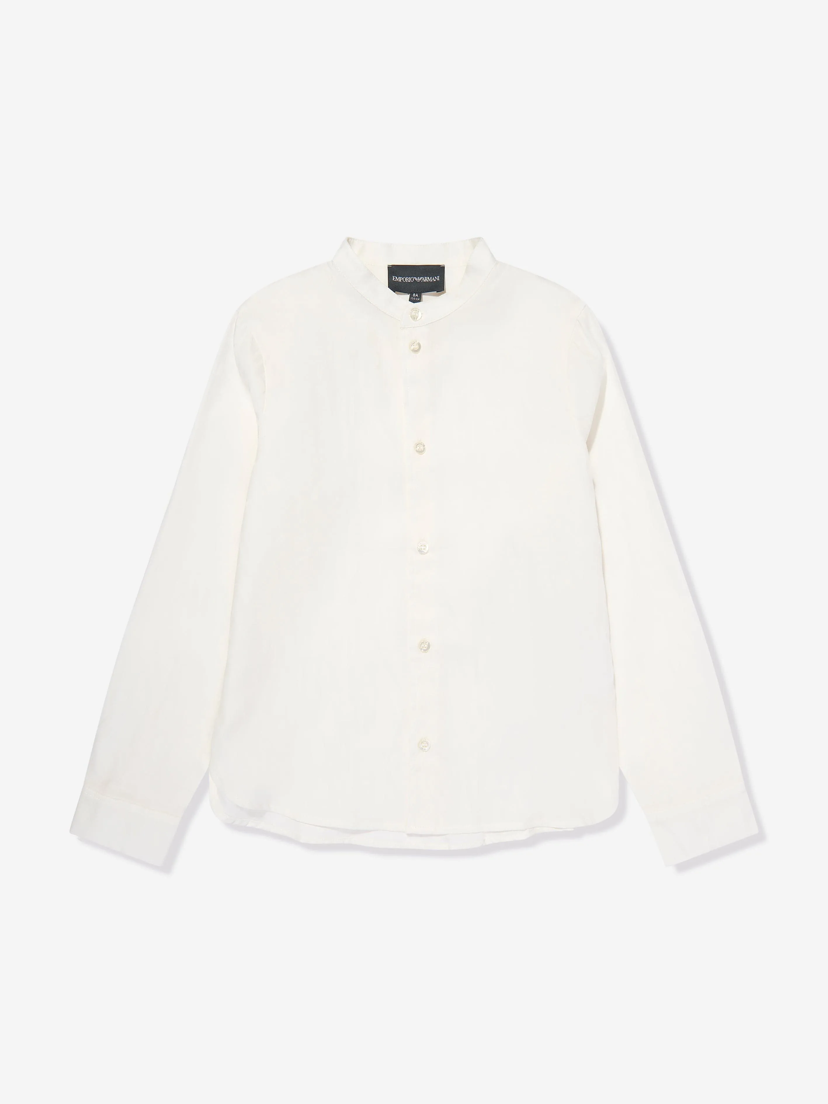 Emporio Armani Boys Logo Shirt in Beige