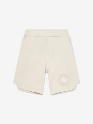 Emporio Armani Boys Logo Shorts in Beige