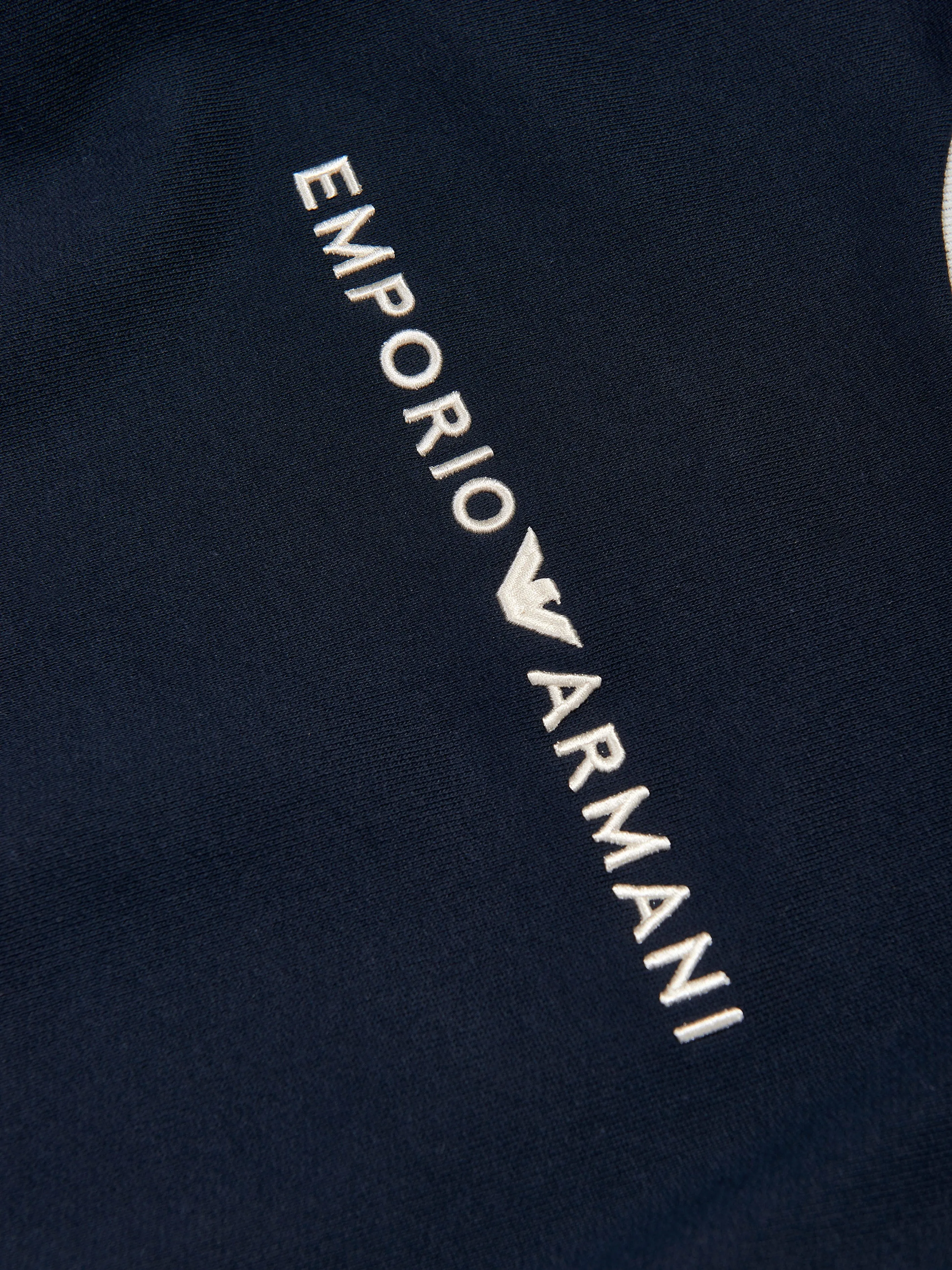 Emporio Armani Boys Logo Sweatshirt in Navy
