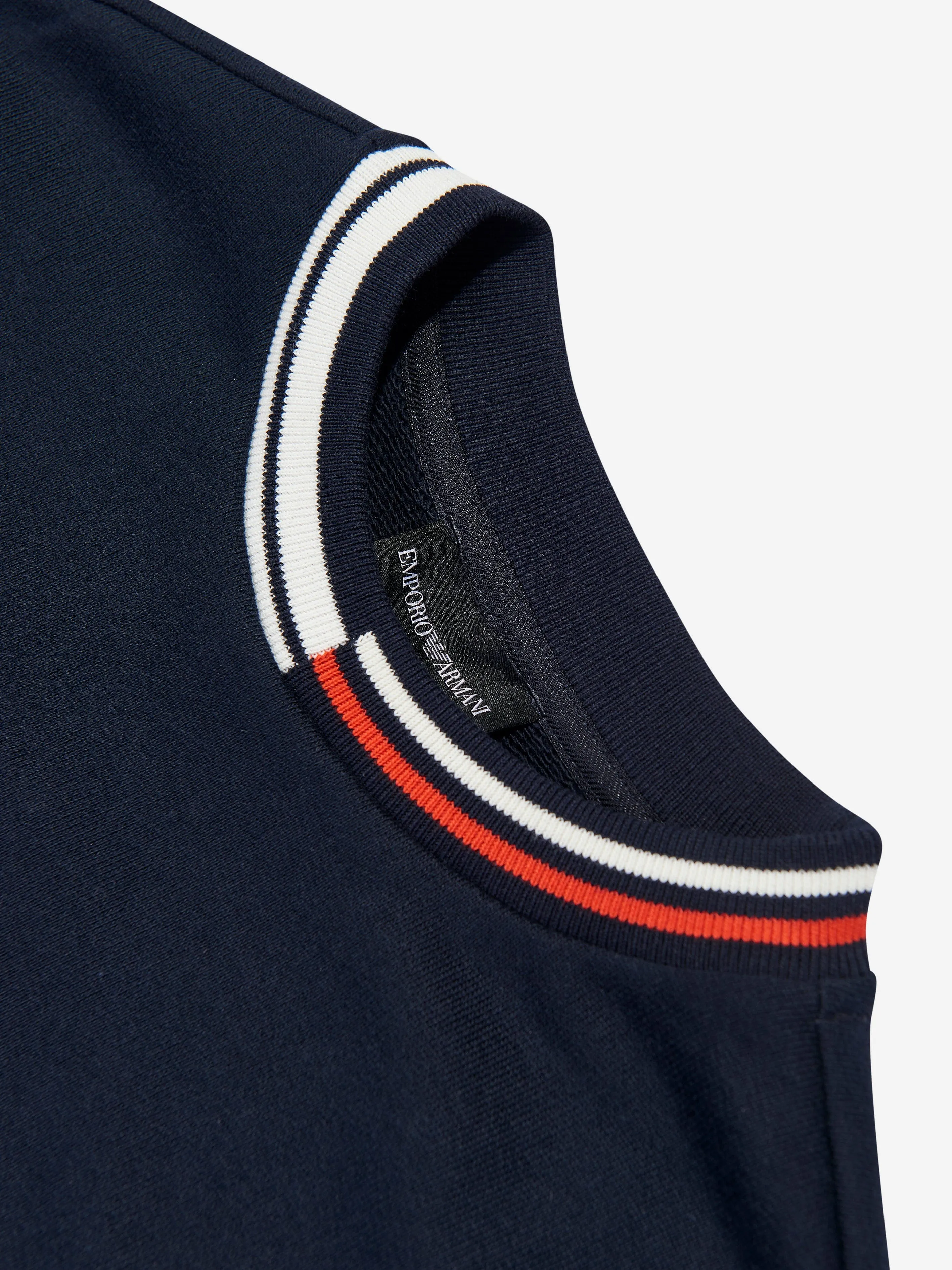 Emporio Armani Boys Logo Sweatshirt in Navy