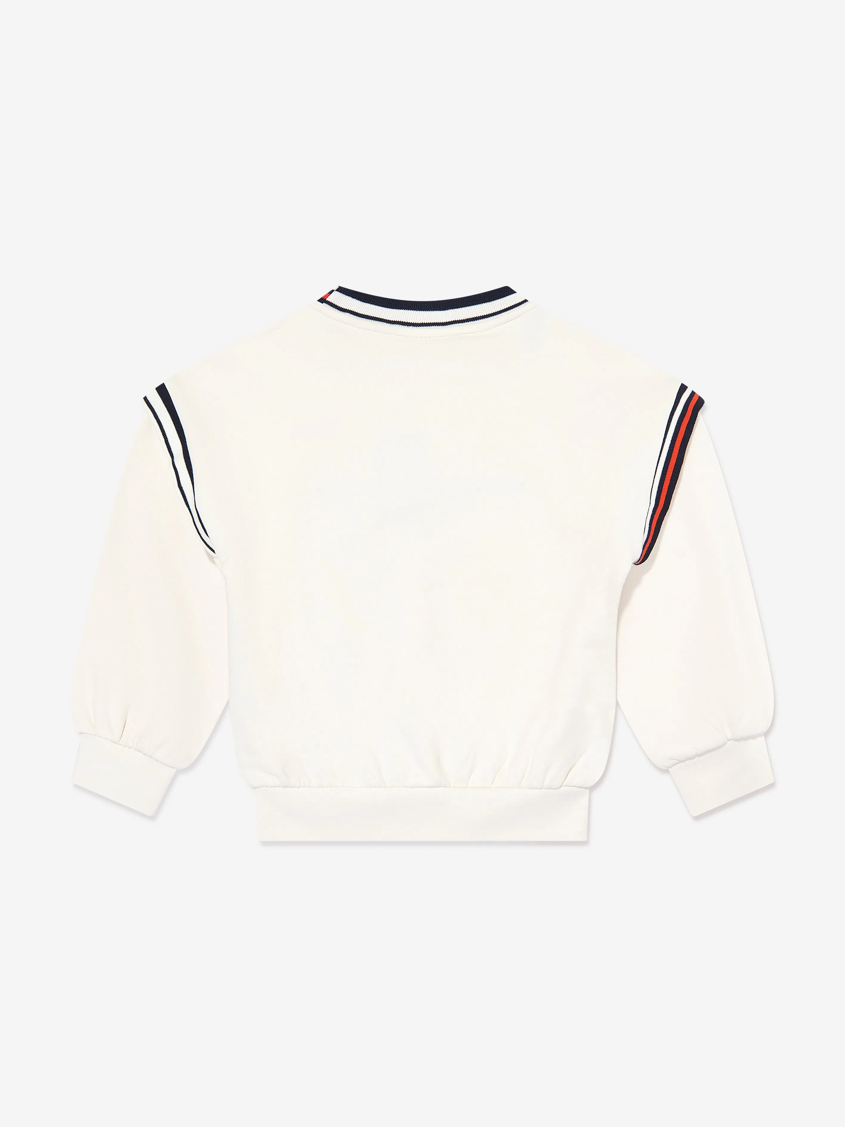 Emporio Armani Kids Logo Sweatshirt in Ivory