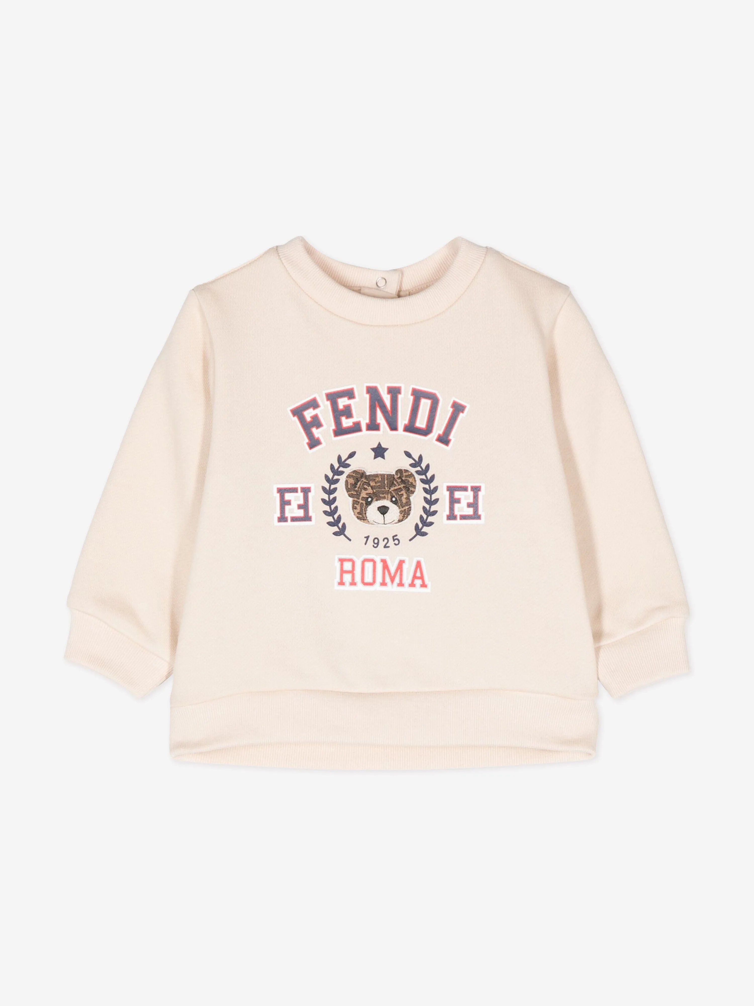 Fendi Baby Logo Sweatshirt in Beige