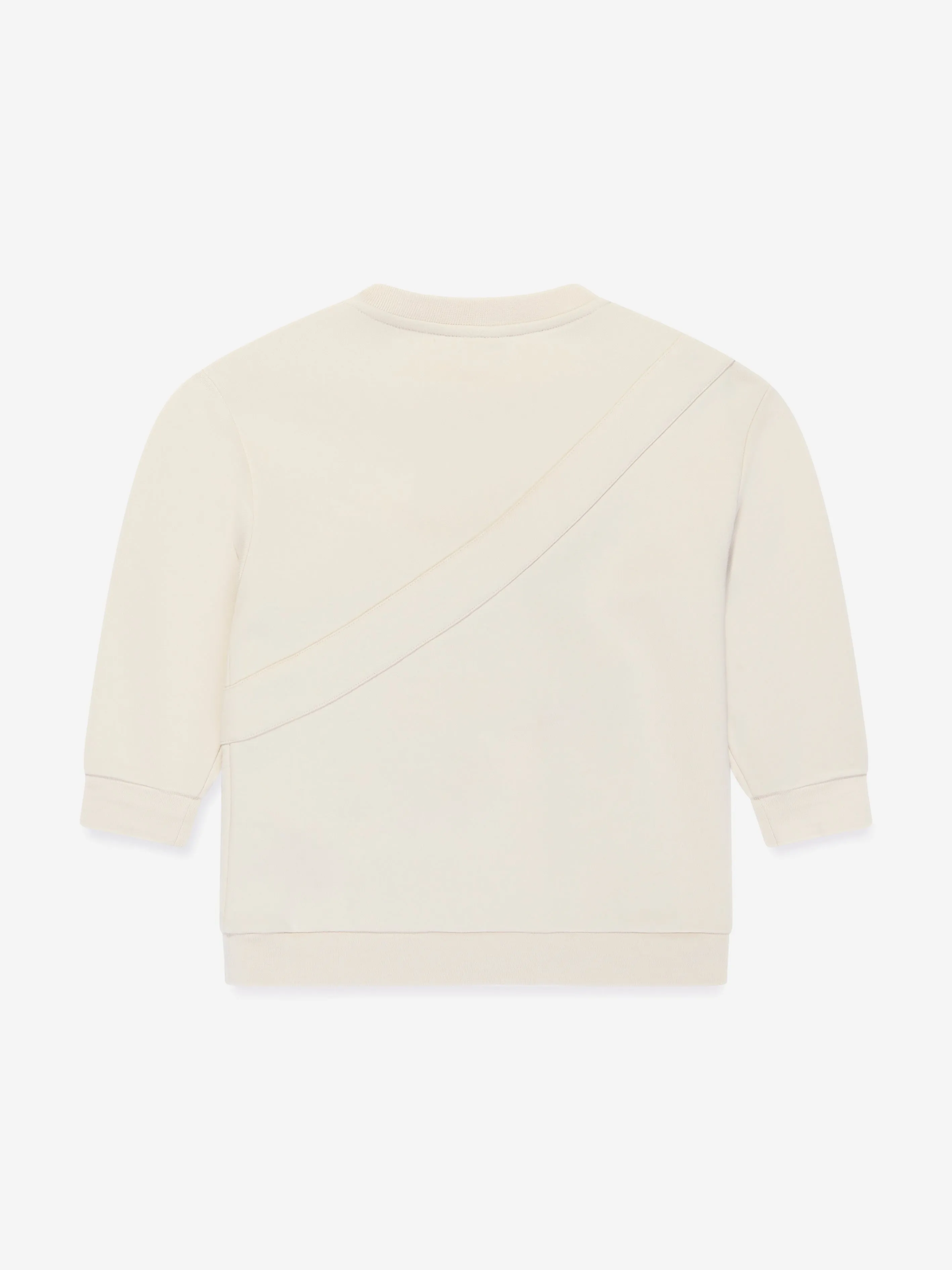 Fendi Kids Baguette Bag Sweatshirt in Beige