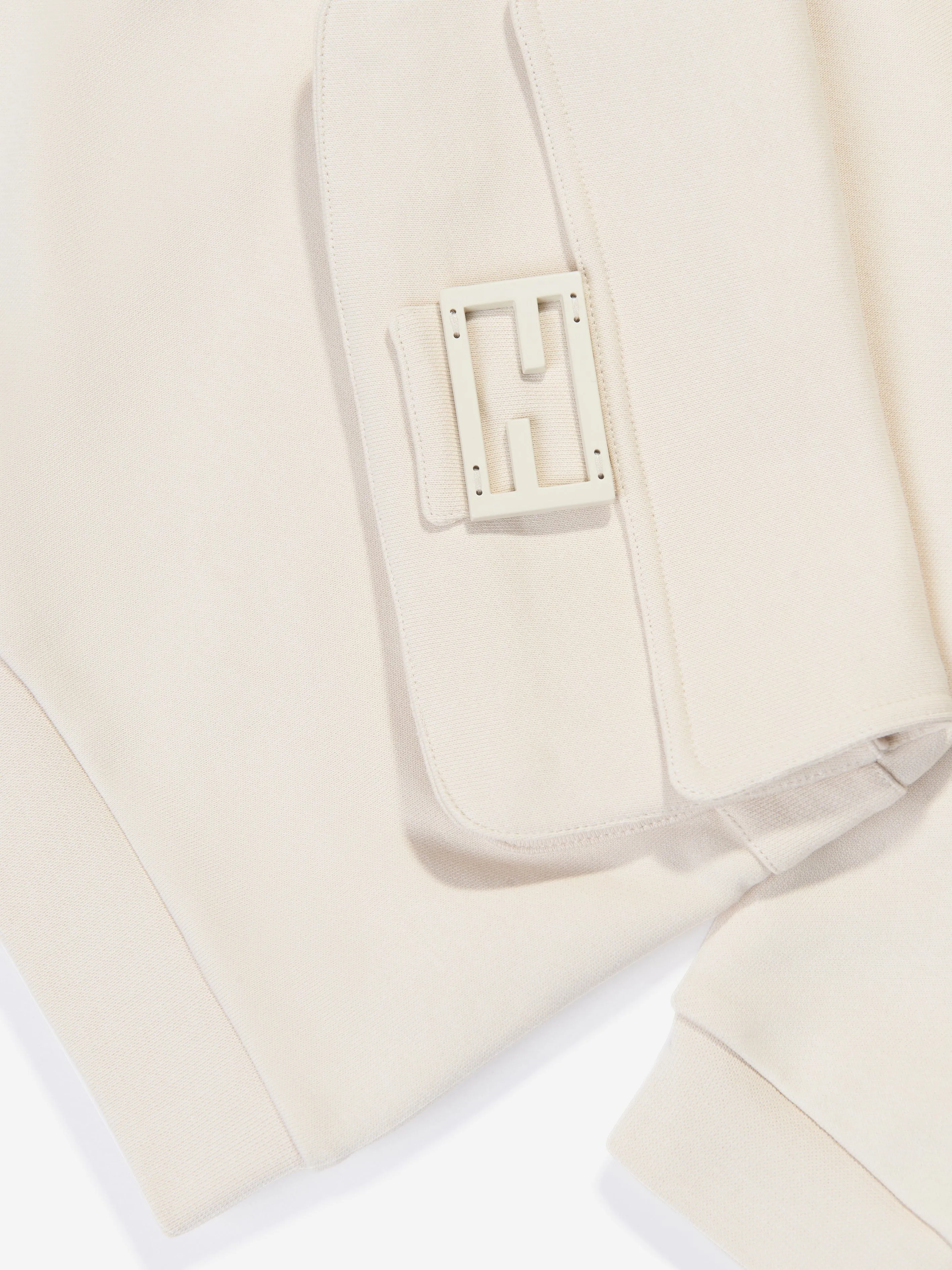 Fendi Kids Baguette Bag Sweatshirt in Beige