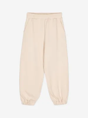 Fendi Kids Logo Joggers in Beige
