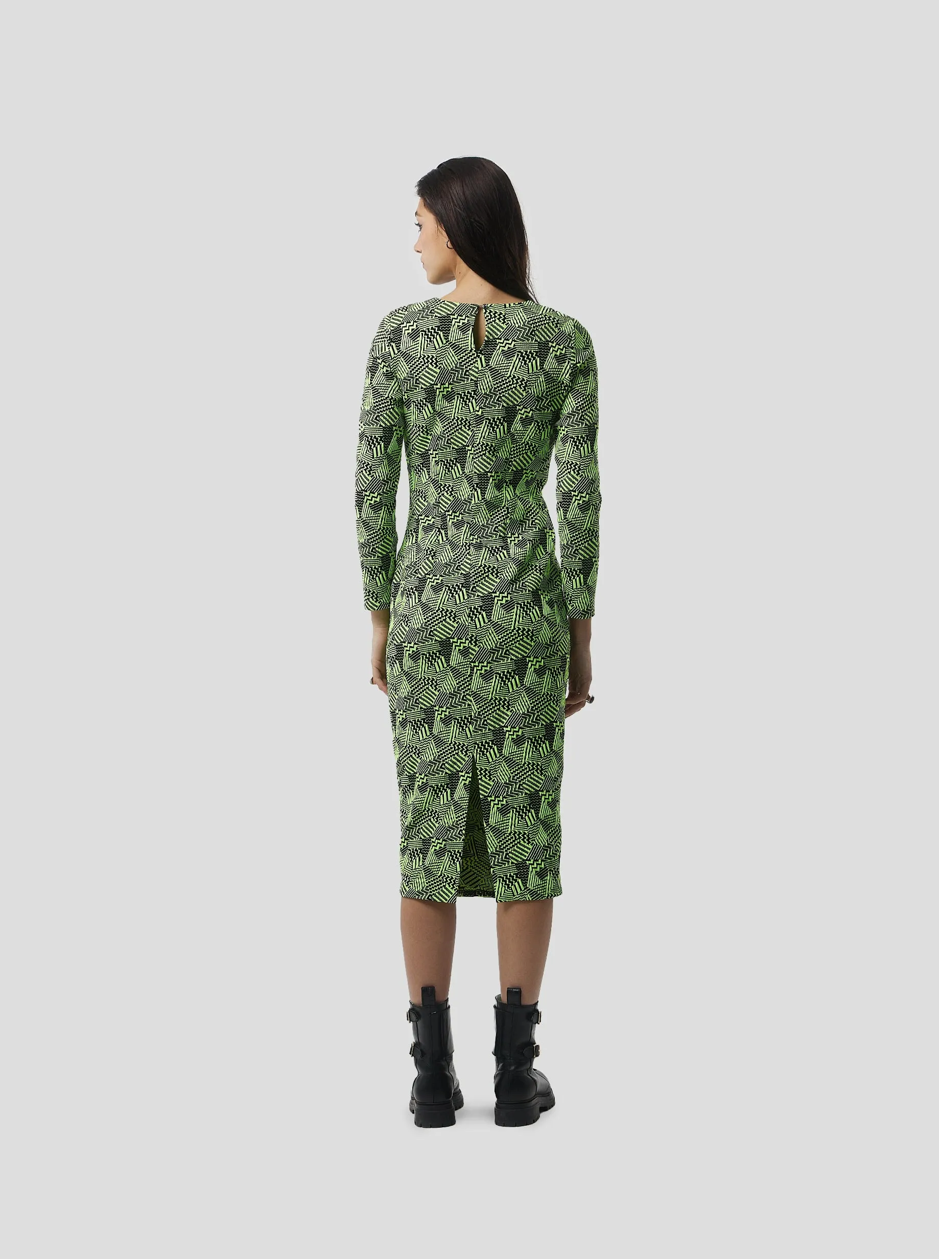Fox Dress in Neon Citrus Fizz