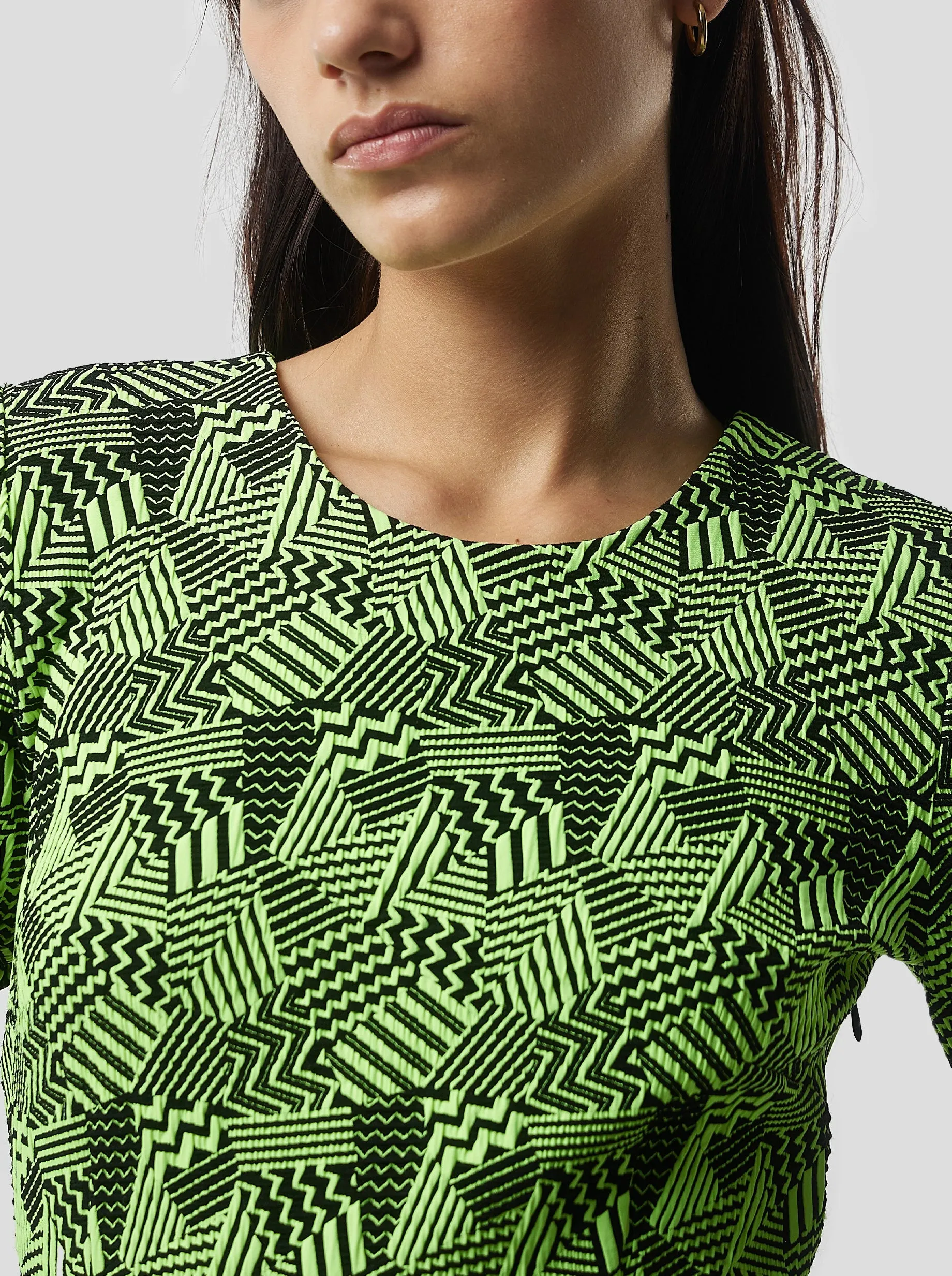 Fox Dress in Neon Citrus Fizz