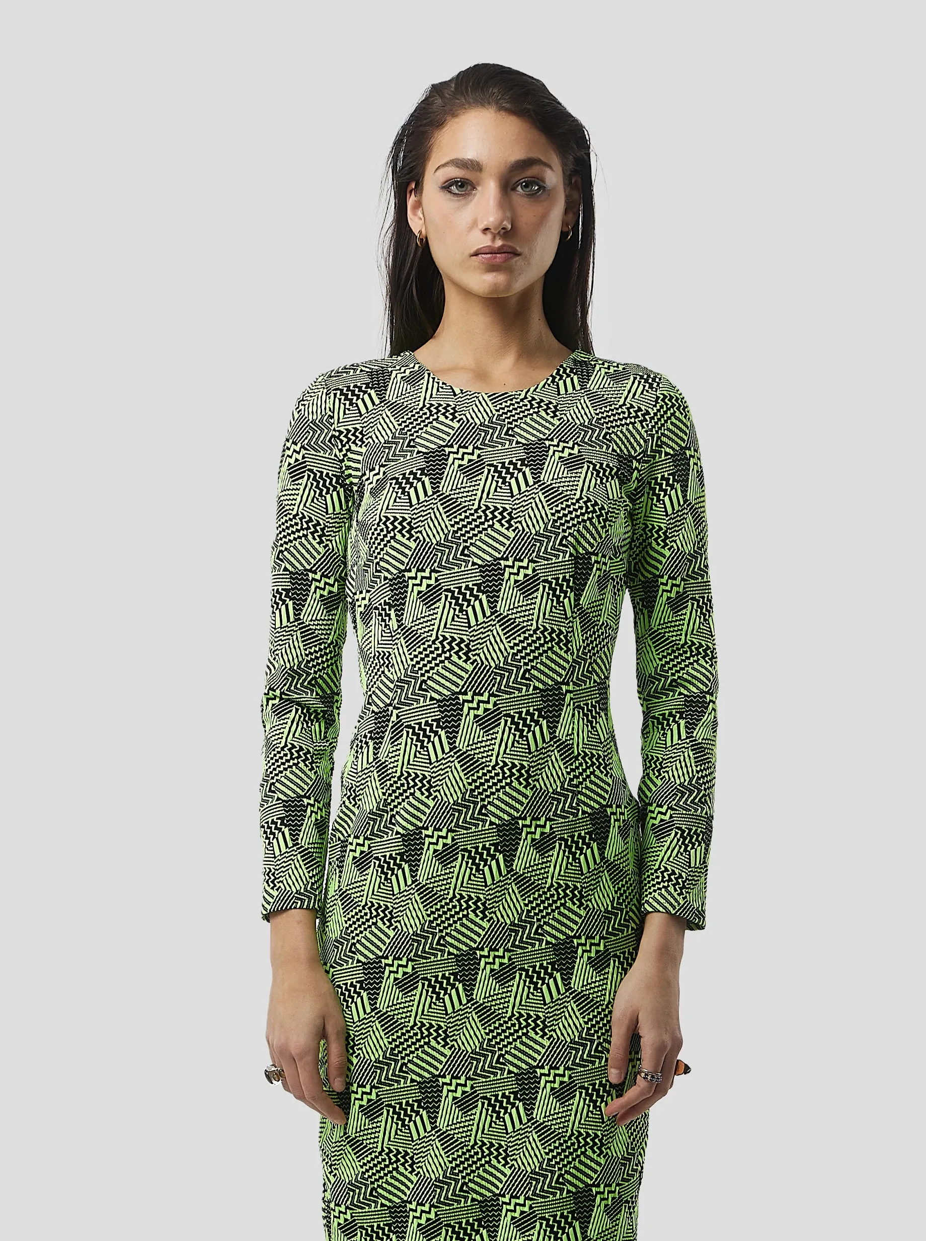 Fox Dress in Neon Citrus Fizz