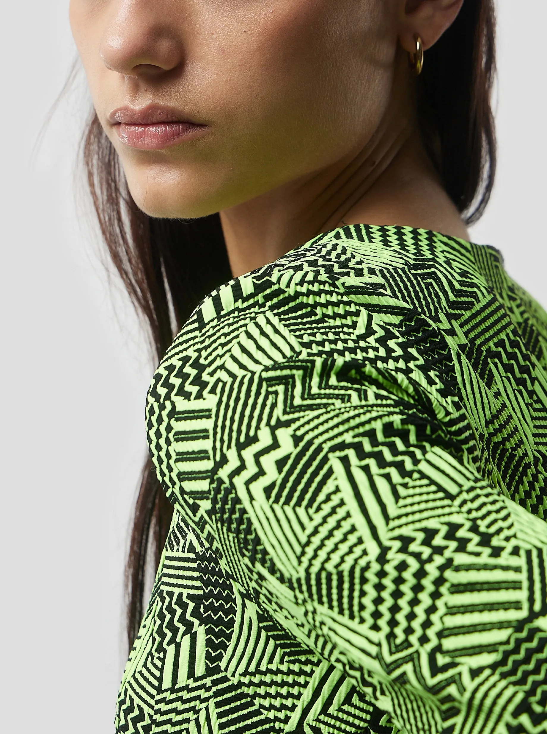 Fox Dress in Neon Citrus Fizz