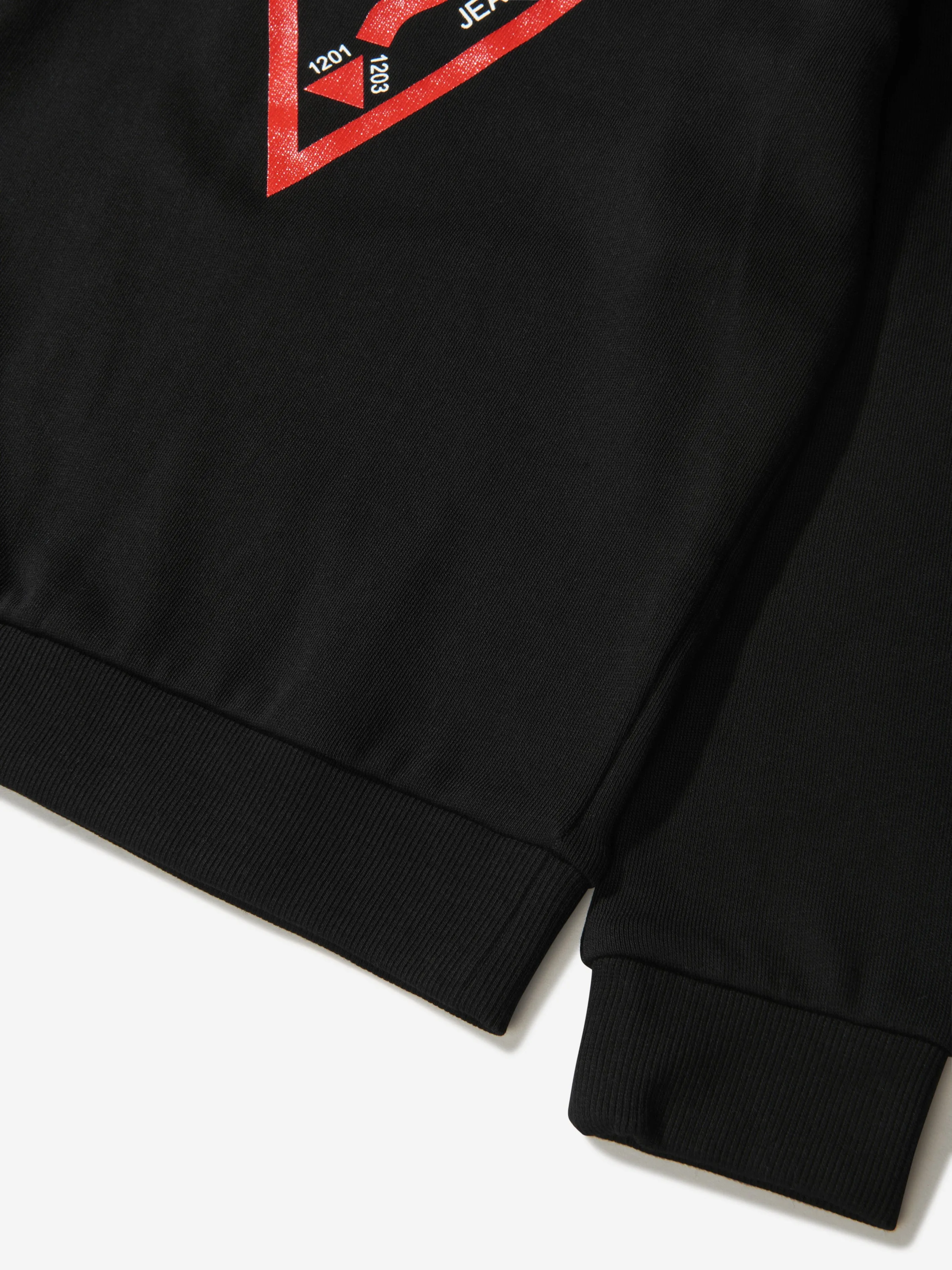 Guess Kids Logo Print Sweatshirt in Black