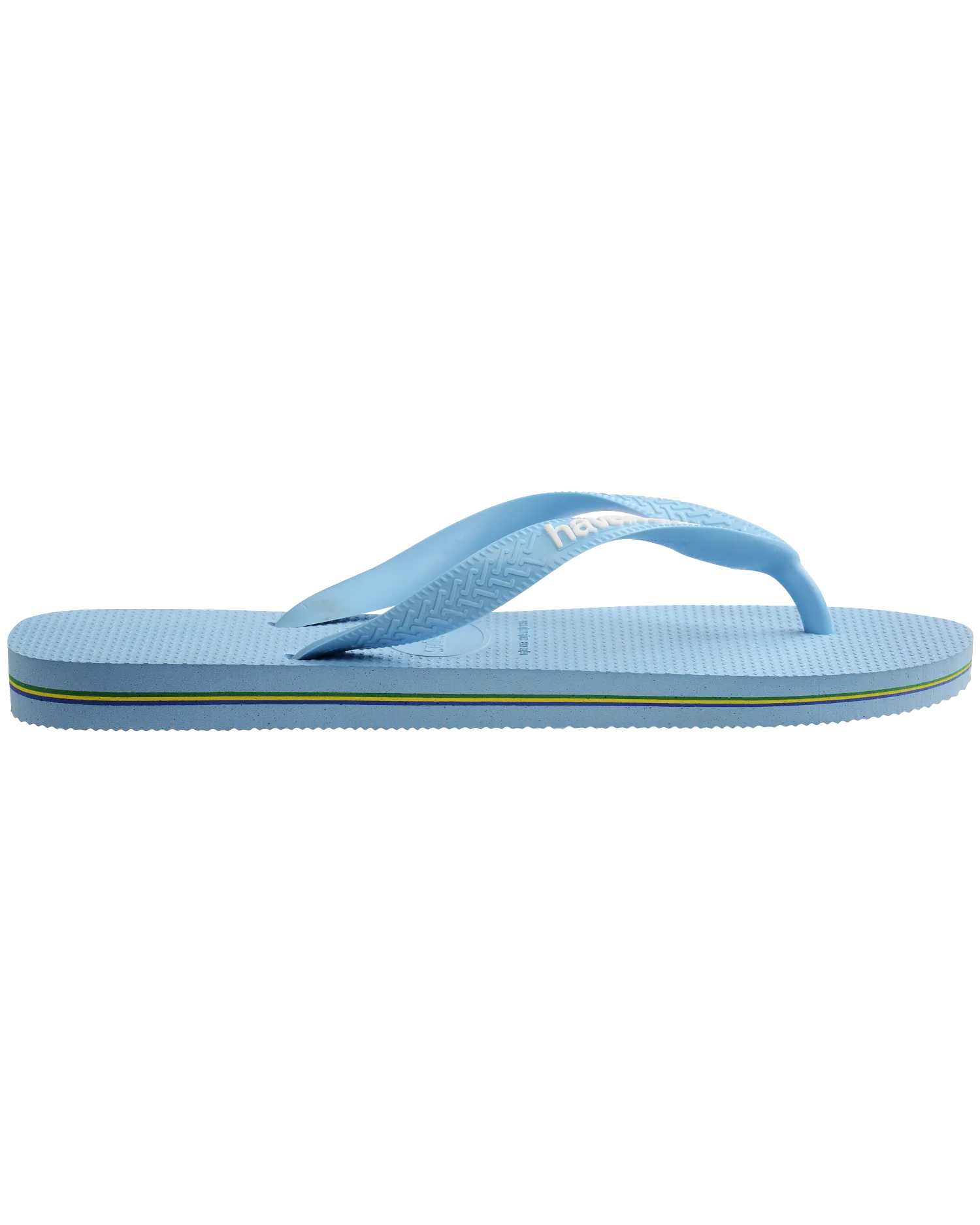 Havaianas Shoes Brazil Logo Flip Flops in Blue Lavendar & White