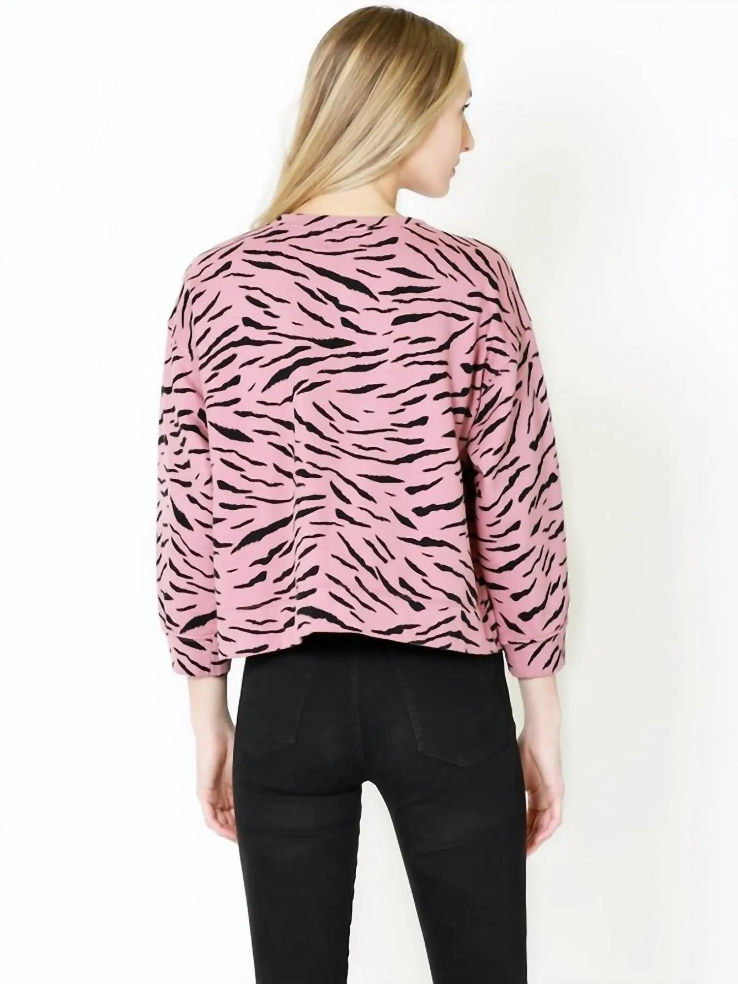 Hilda Sweatshirt In Taffy Pink