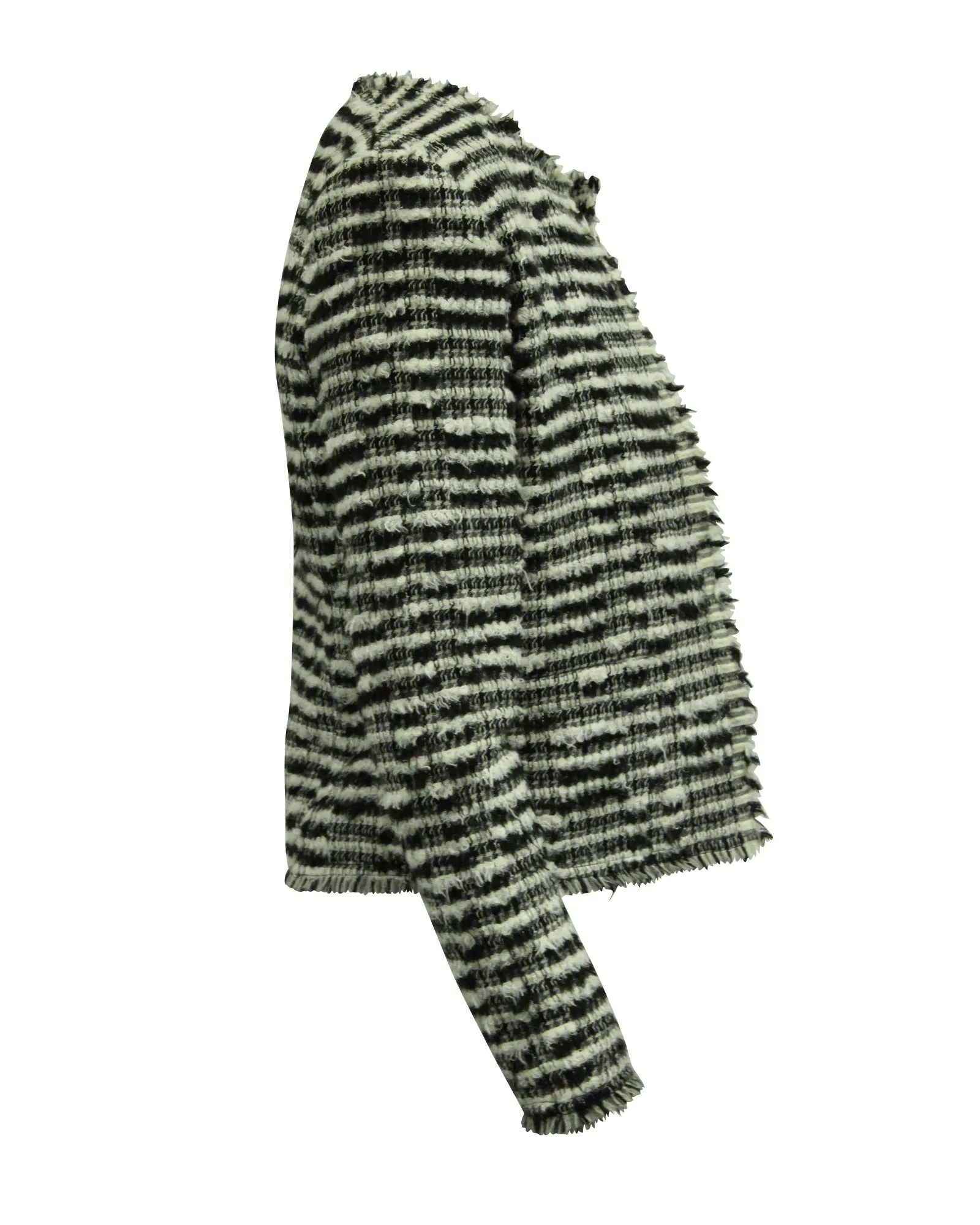 Iro Emotion Tweed Jacket in Black Wool