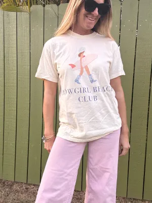 Ivory Cowgirl Beach Club Tee