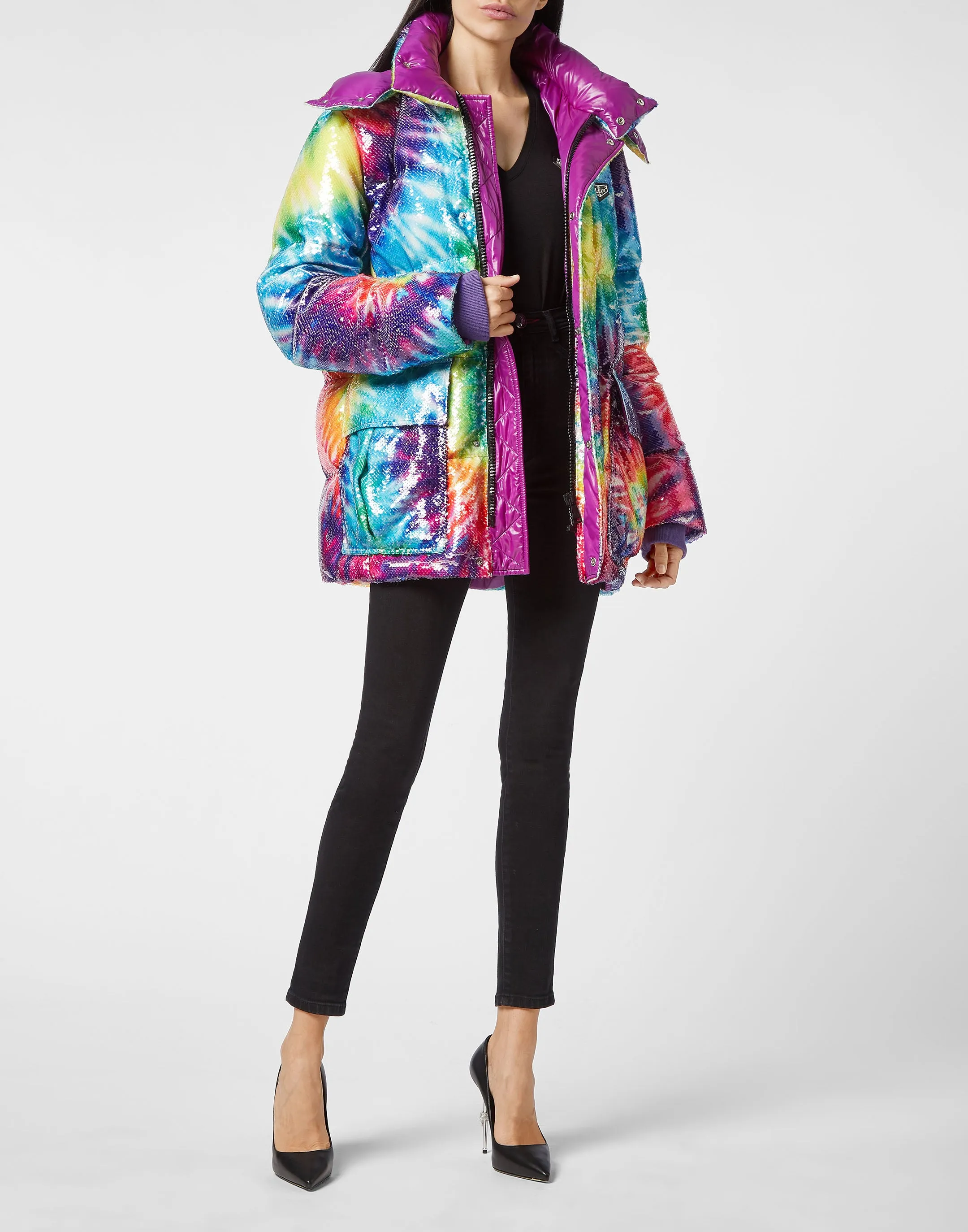 Jacket Paillettes Tye Die