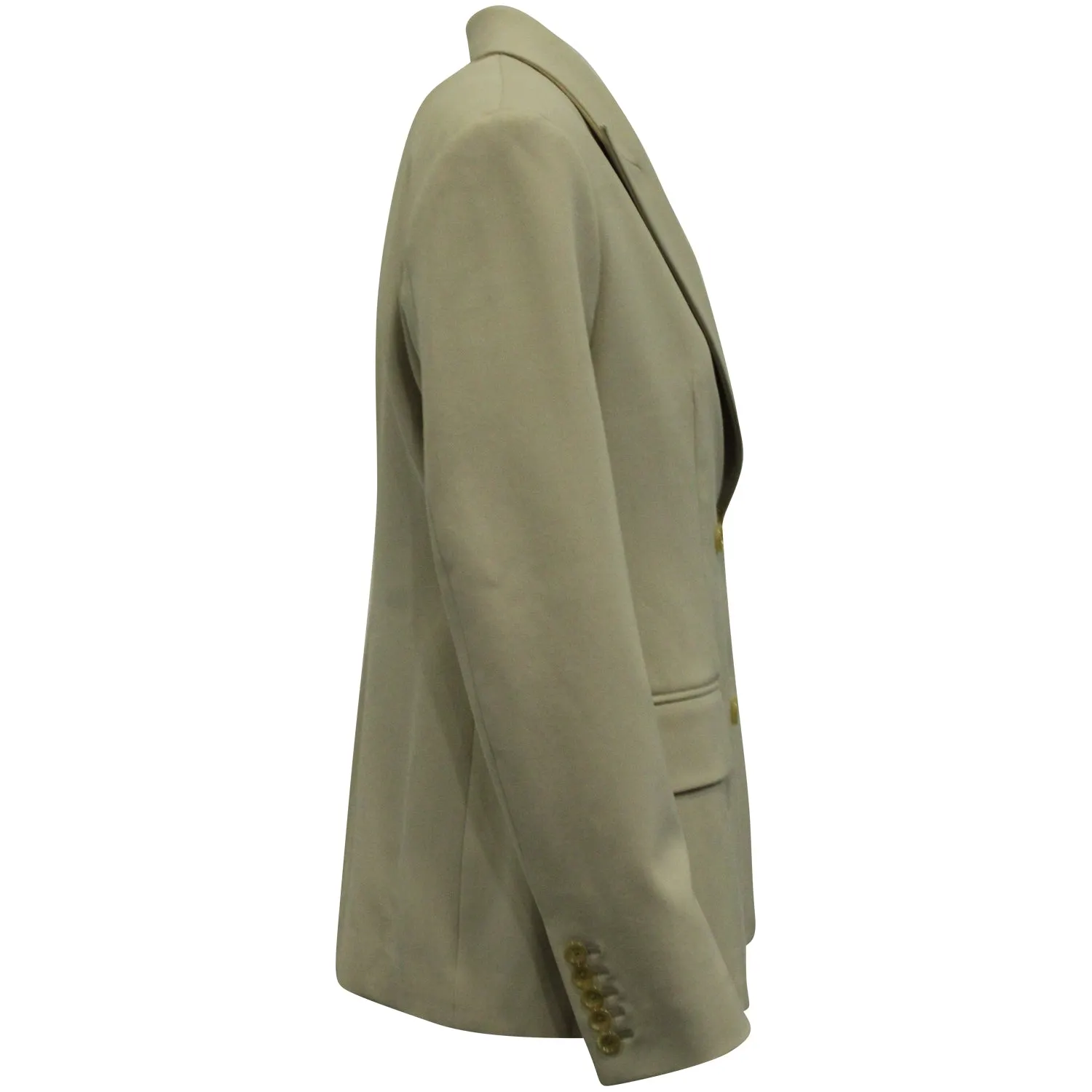 Joseph Double Breasted Coat in Beige Wool