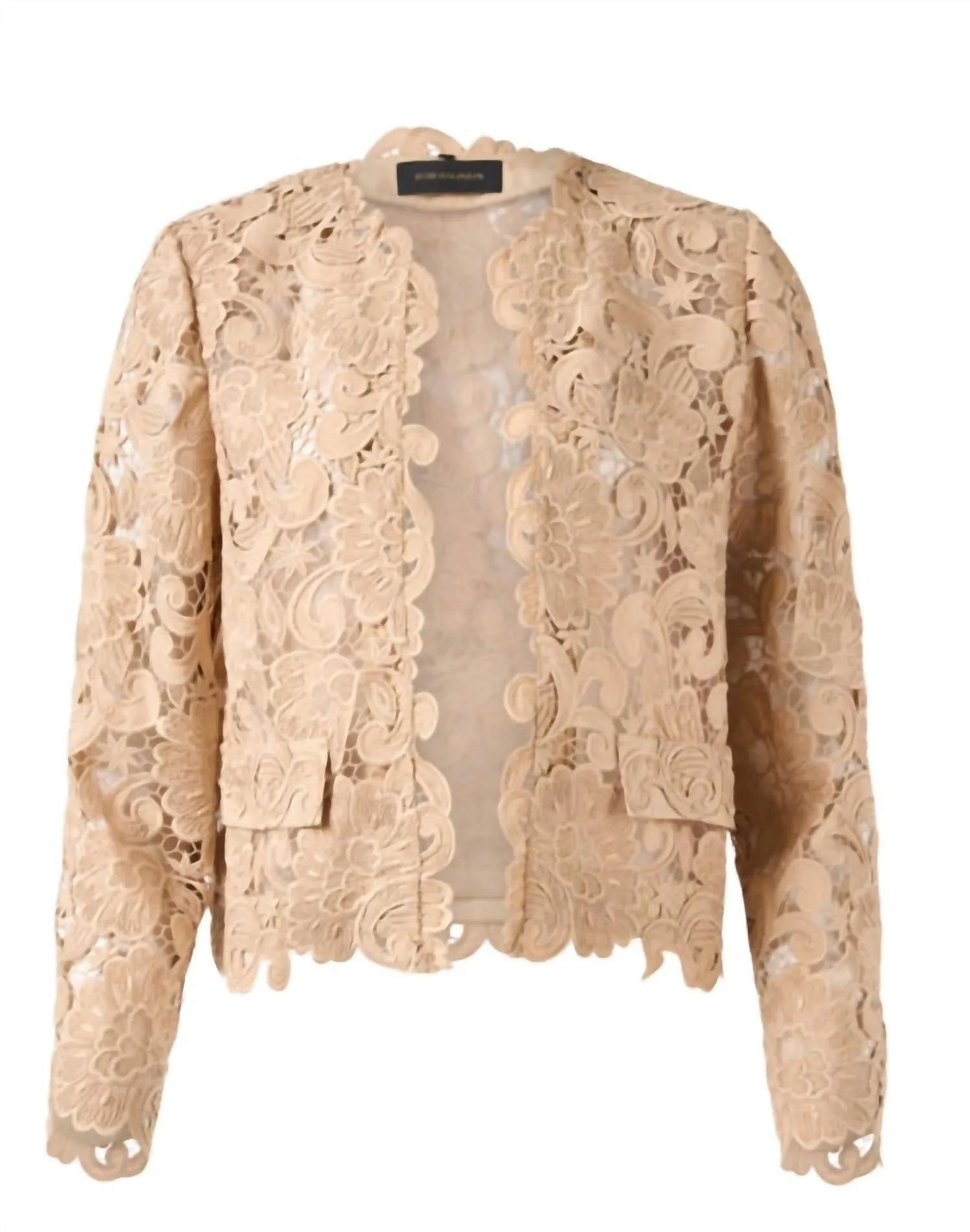 Kaiya Lace Jacket In Teak