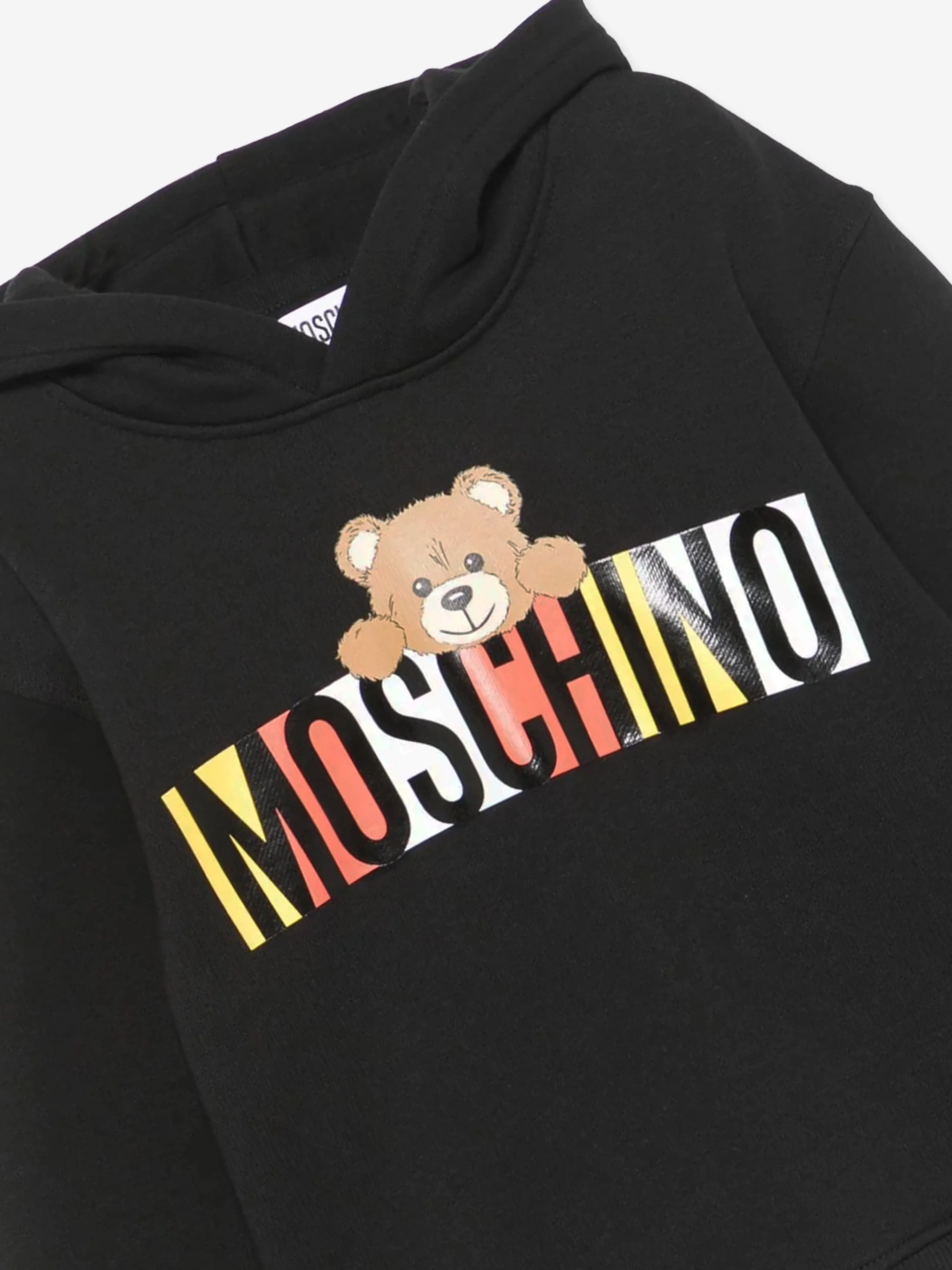 Kids Bear Logo Hoodie in Black