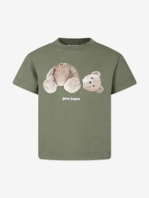Kids Bear T-Shirt in Green