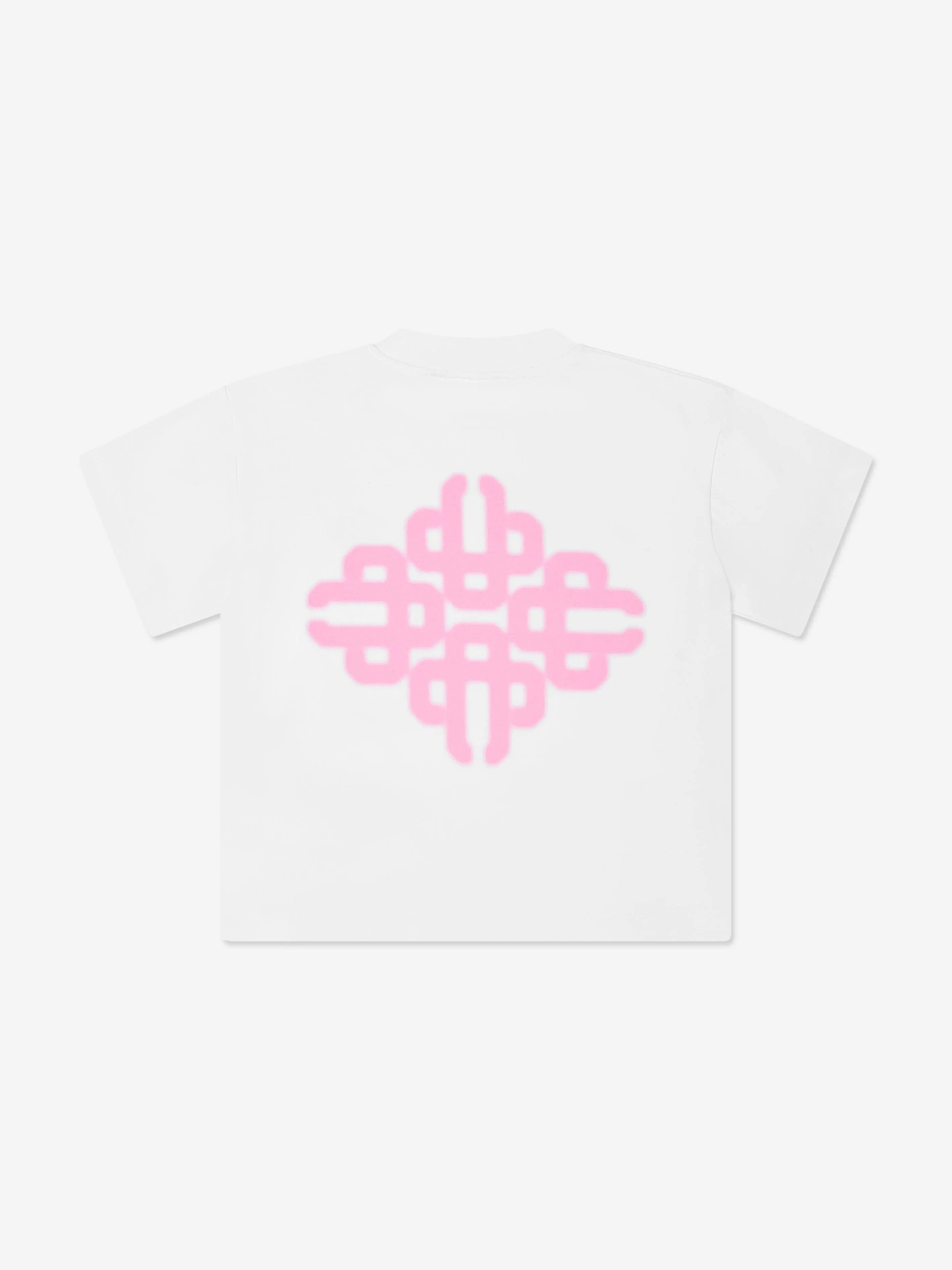 Kids Blurred Graphic Emblem T-Shirt in White