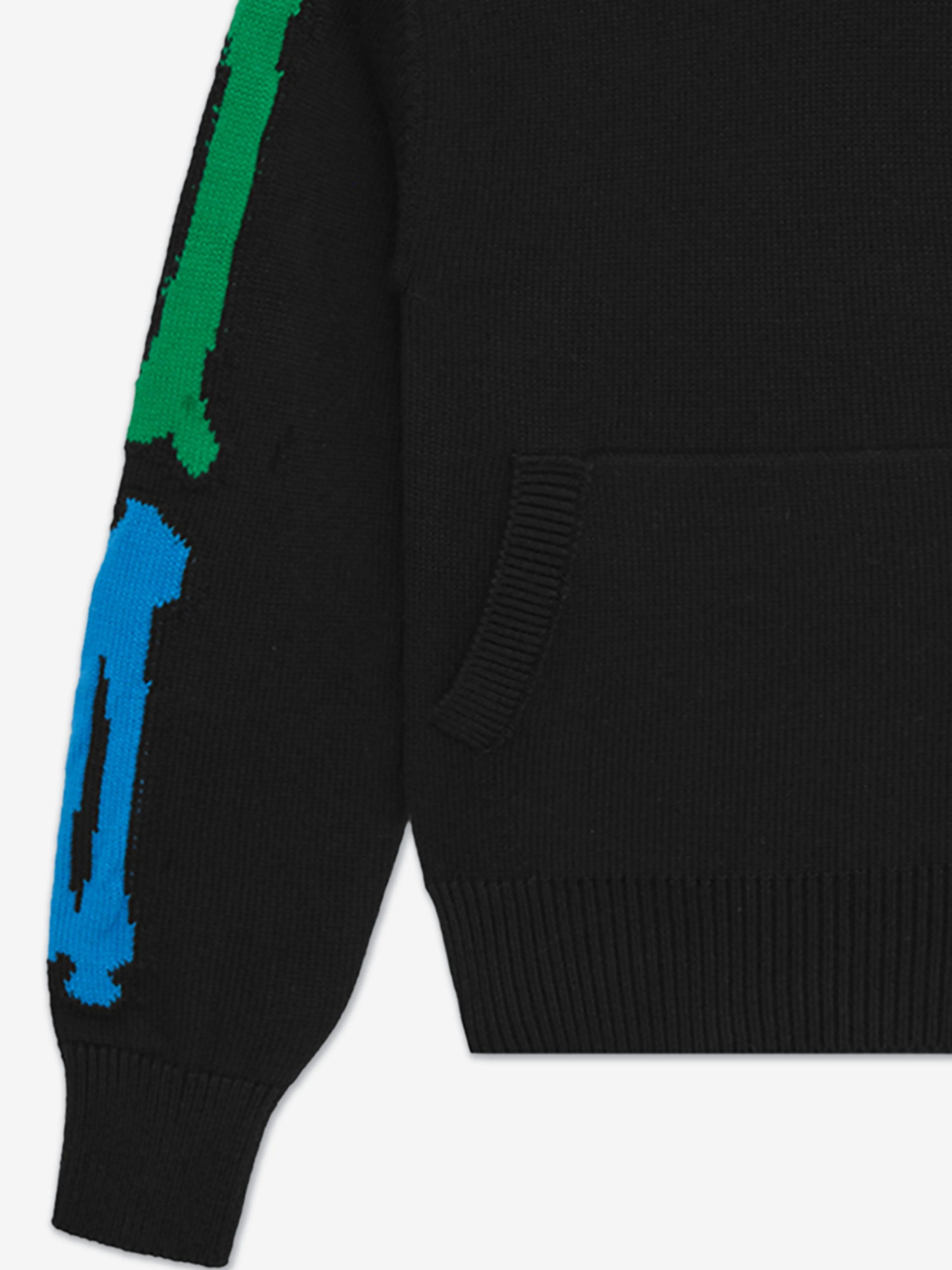 Kids Bones Hoodie in Black