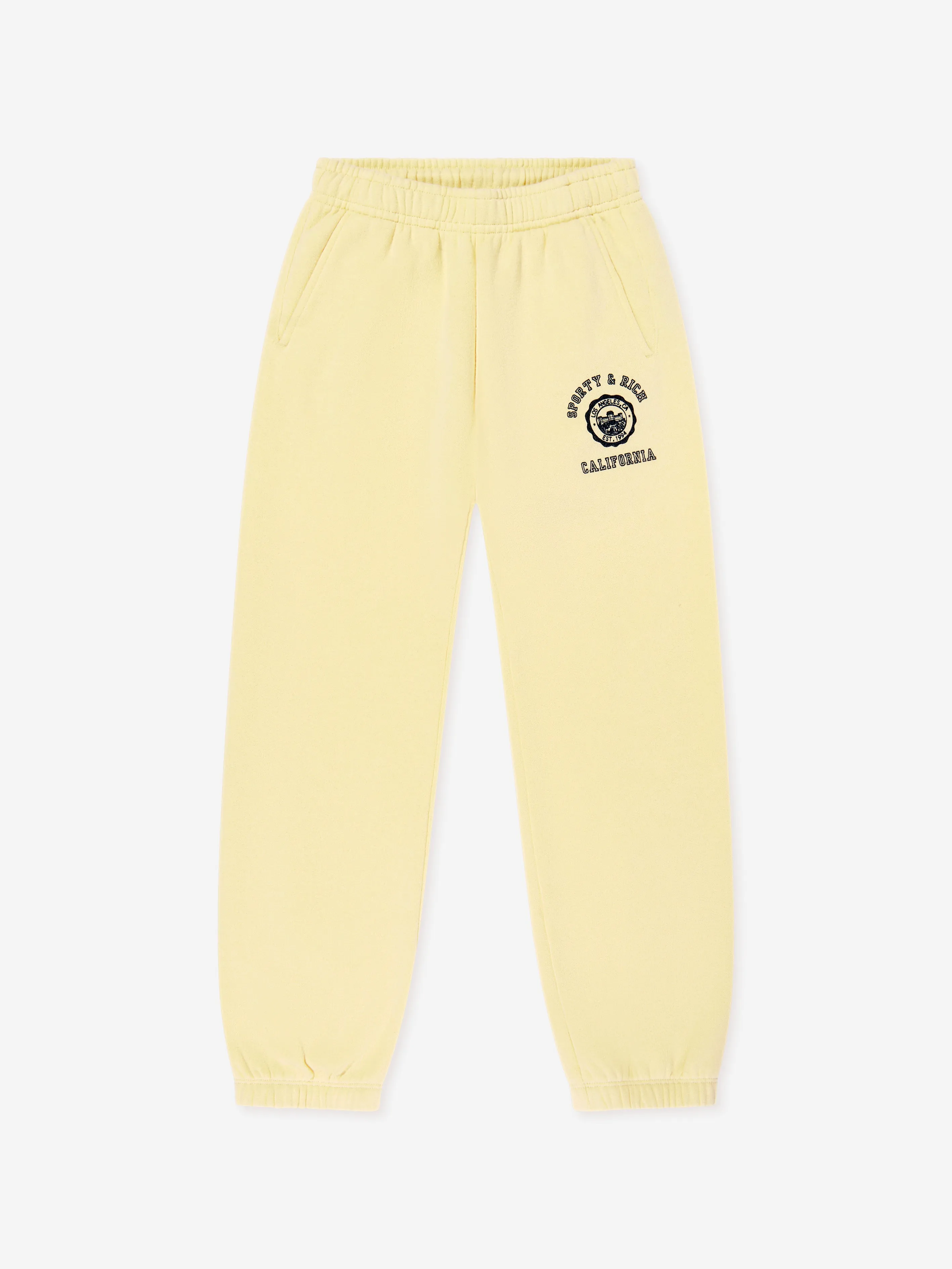 Kids California Emblem Joggers in Yellow