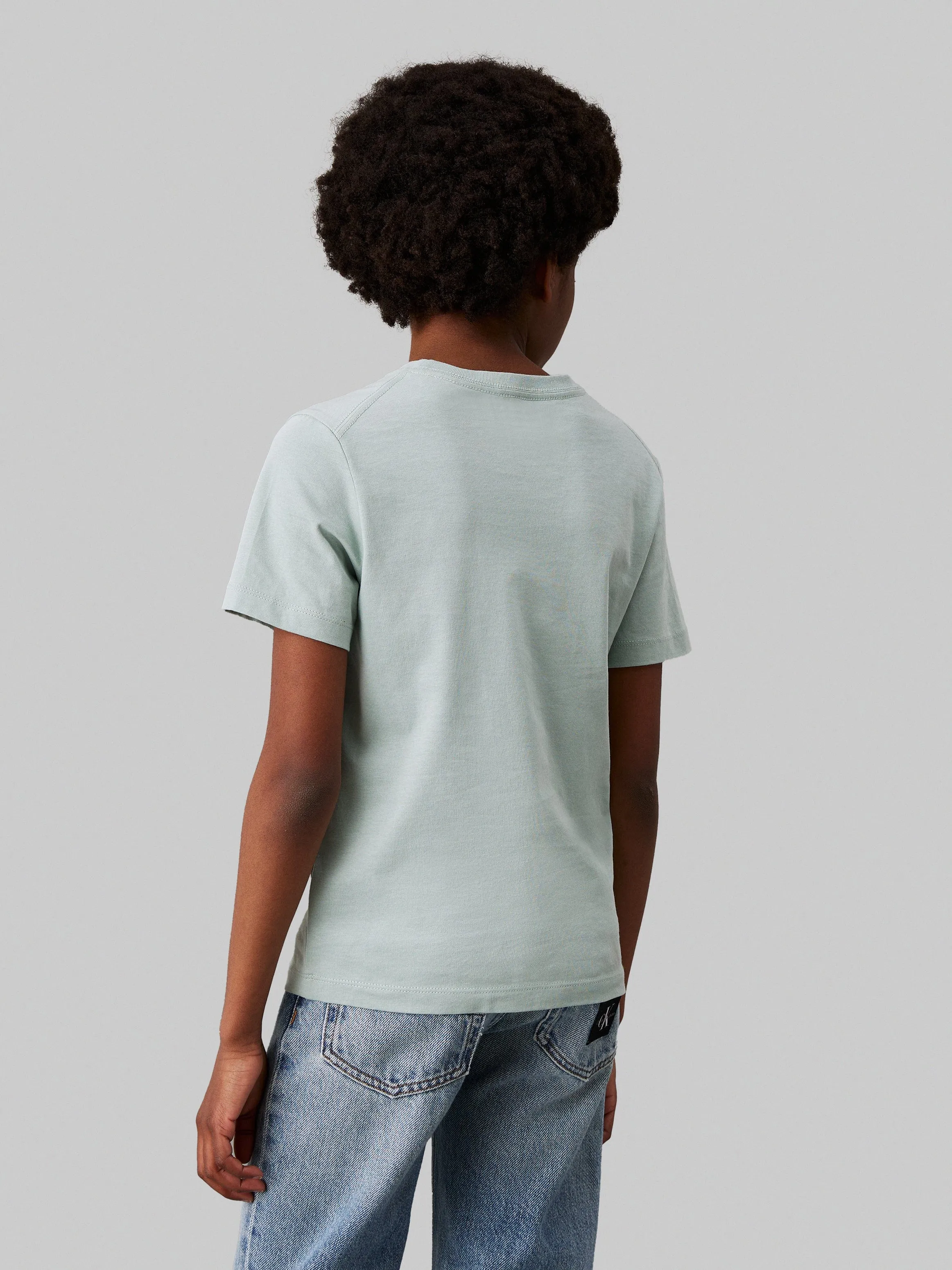 Kids Chest Monogram T-Shirt in Green