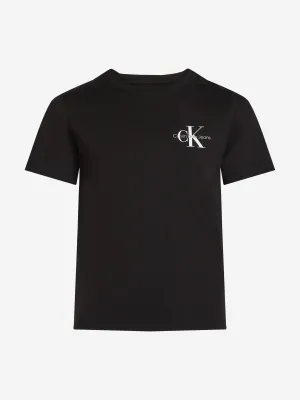 Kids Chest Monologo T-Shirt in Black