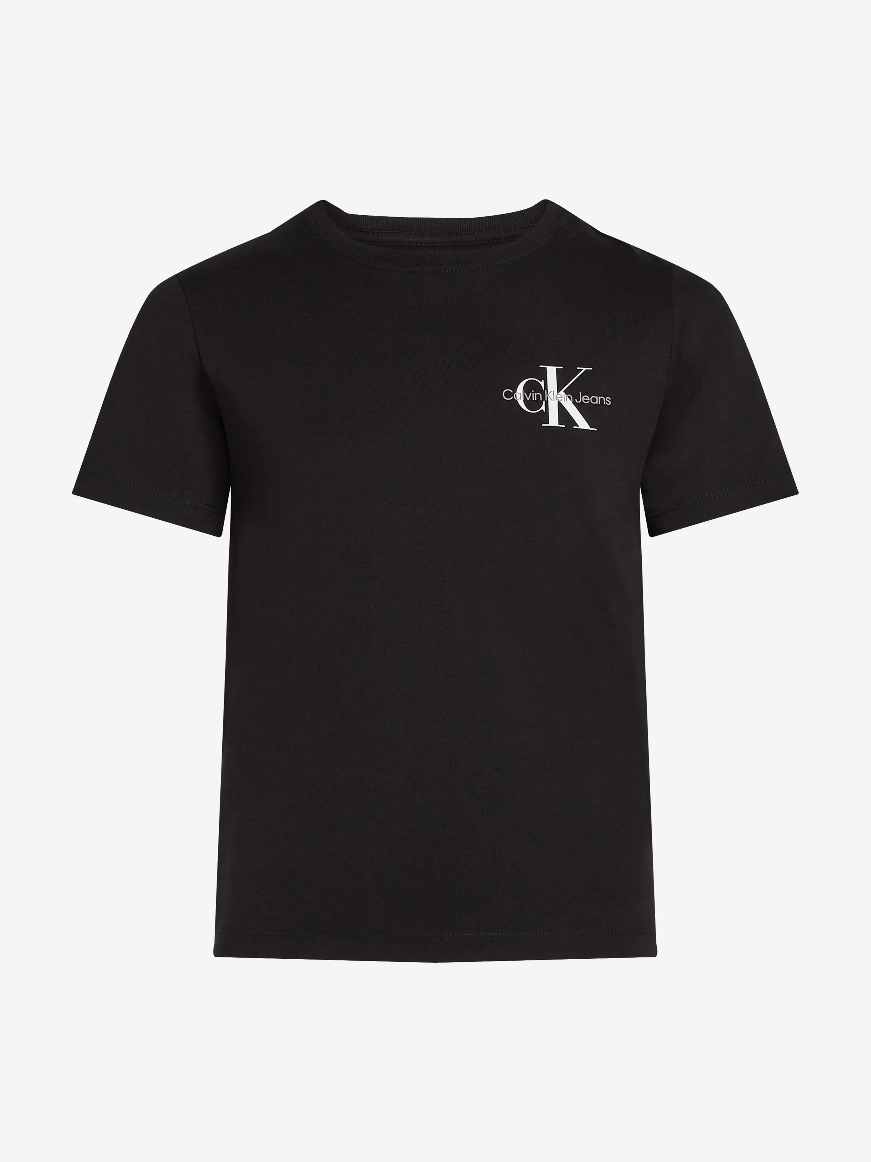 Kids Chest Monologo T-Shirt in Black