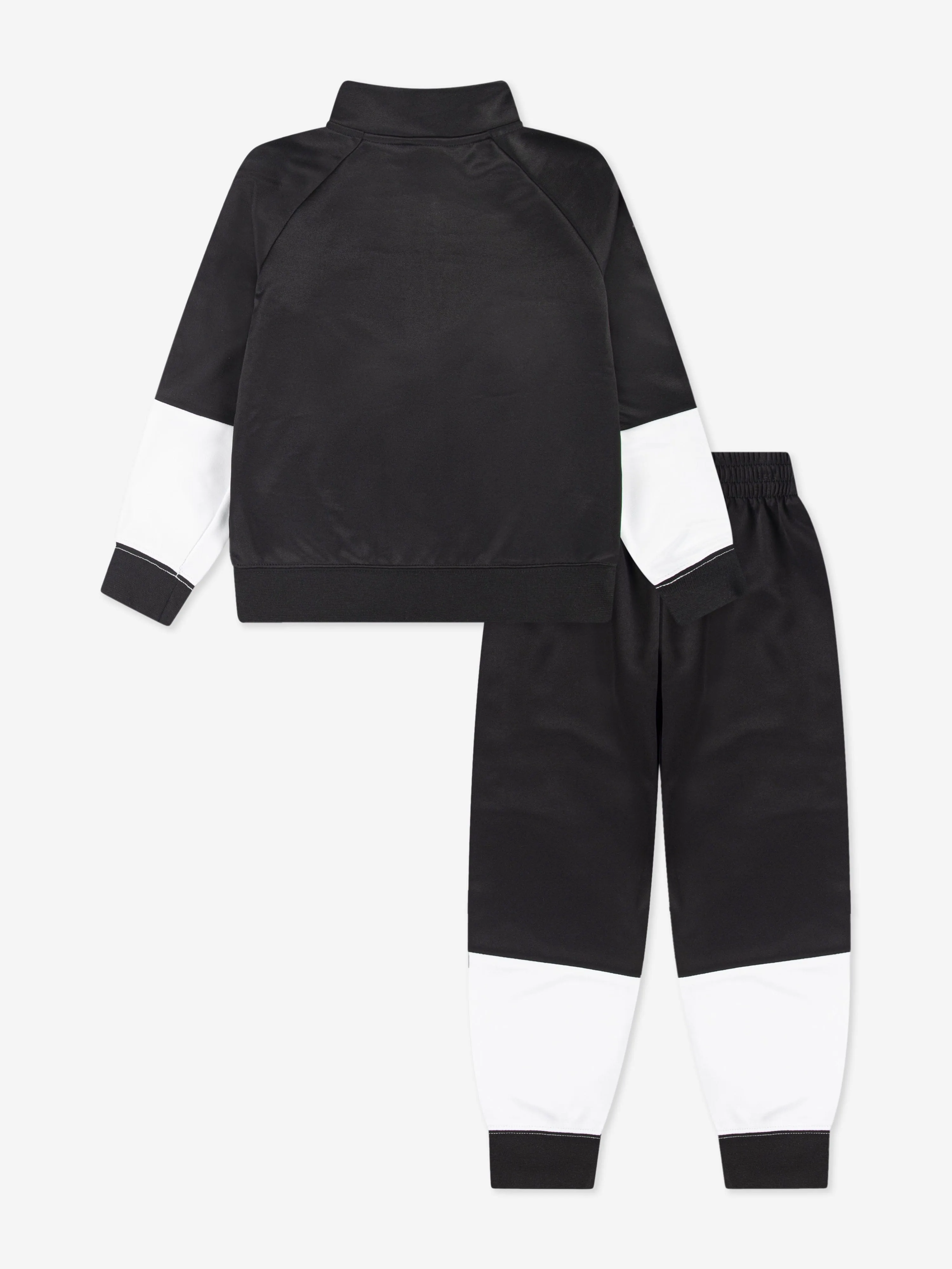 Kids Colourblock Tricot Taping Tracksuit in Black