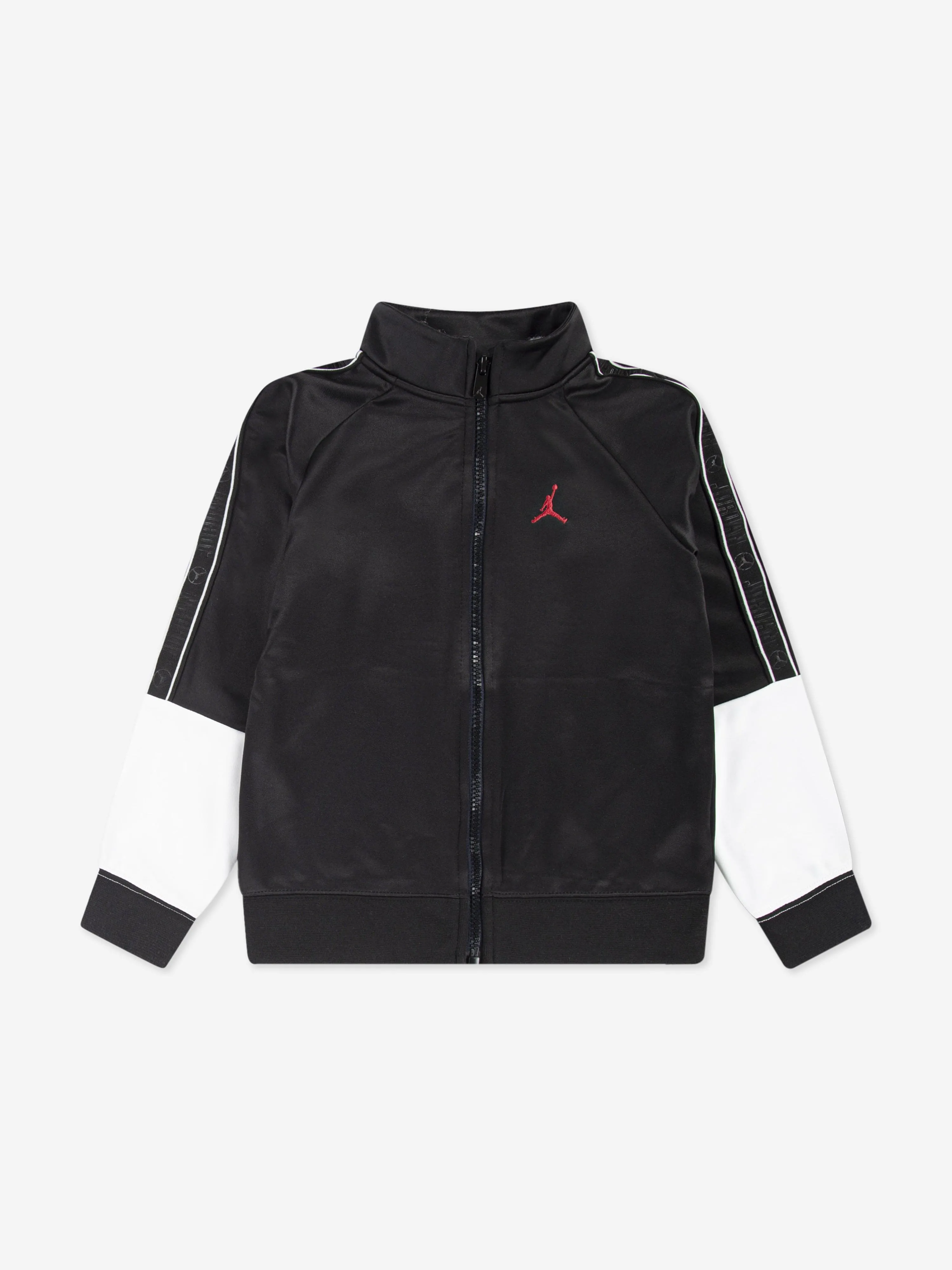 Kids Colourblock Tricot Taping Tracksuit in Black