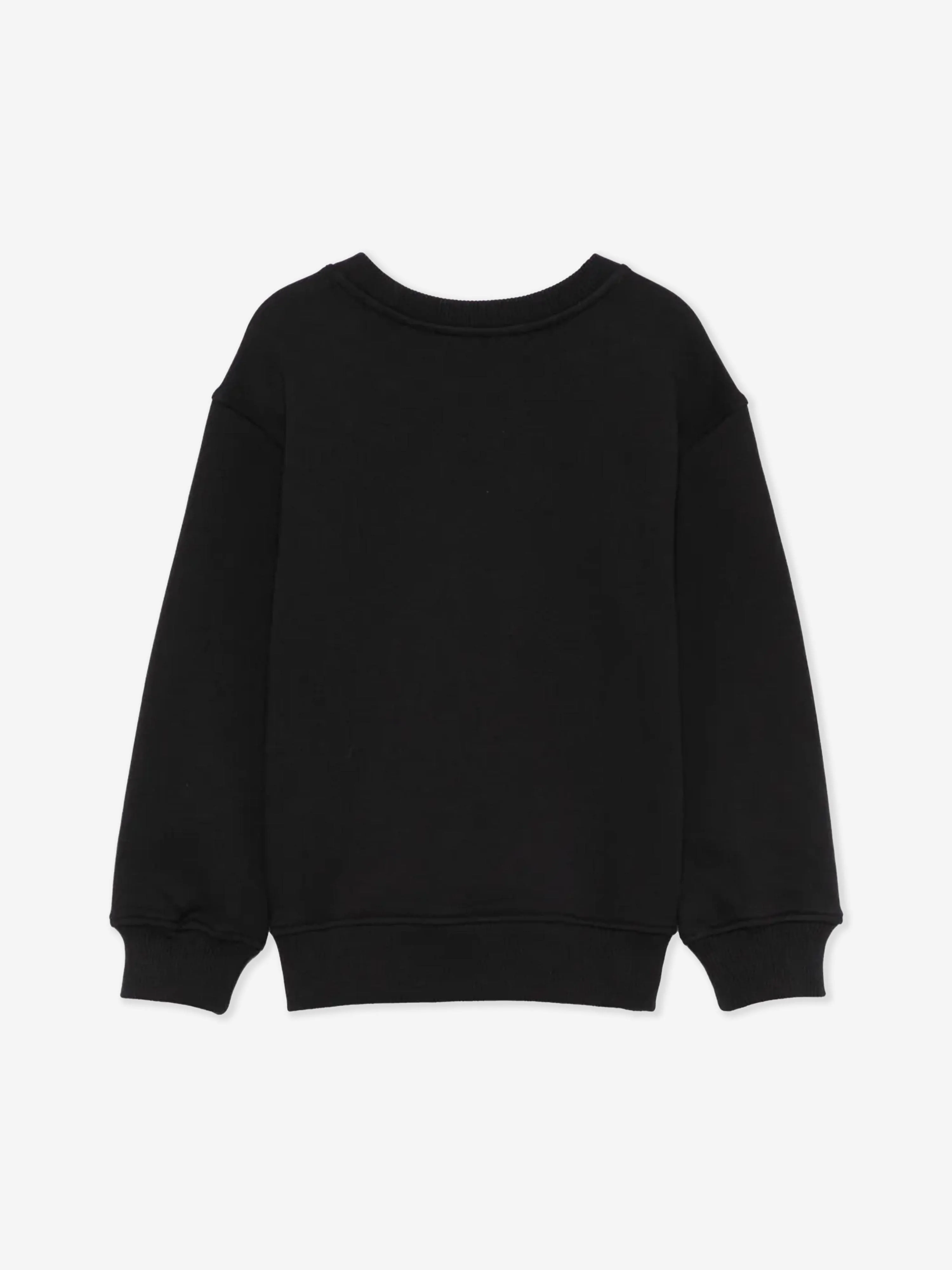 Kids Drummer Bear Sweatshirt in Black