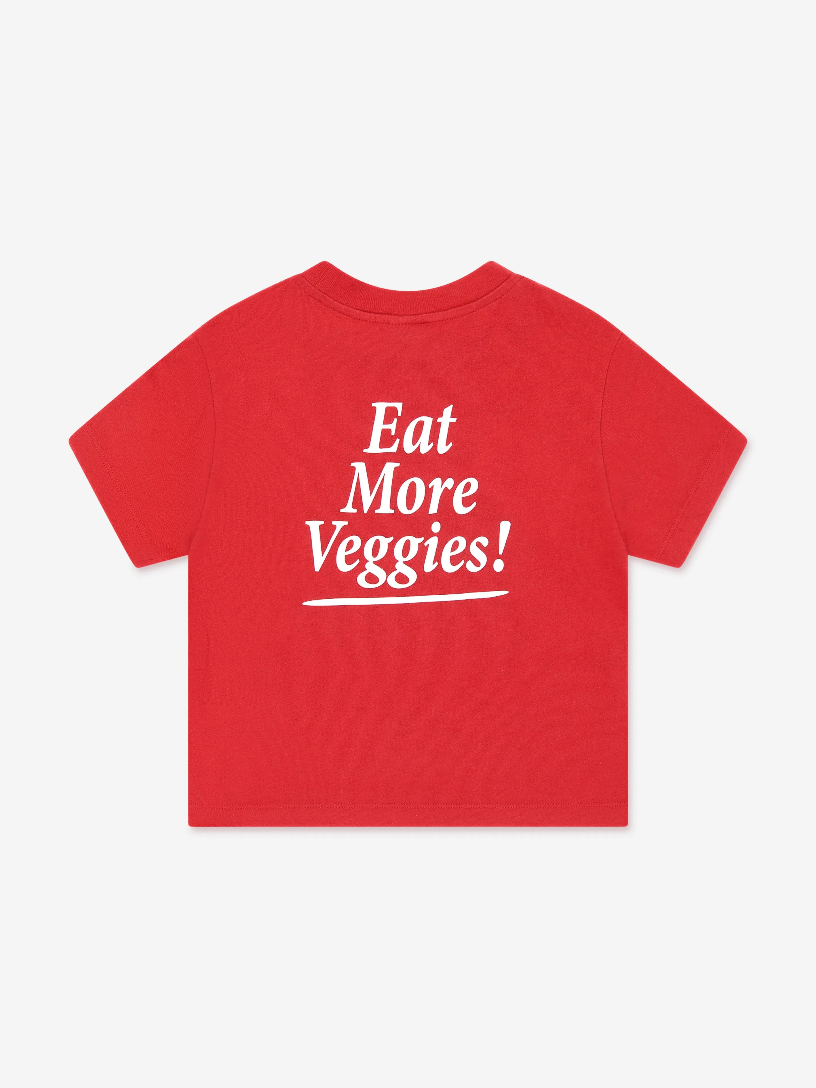 Kids Eat More Veggies T-Shirt in Red