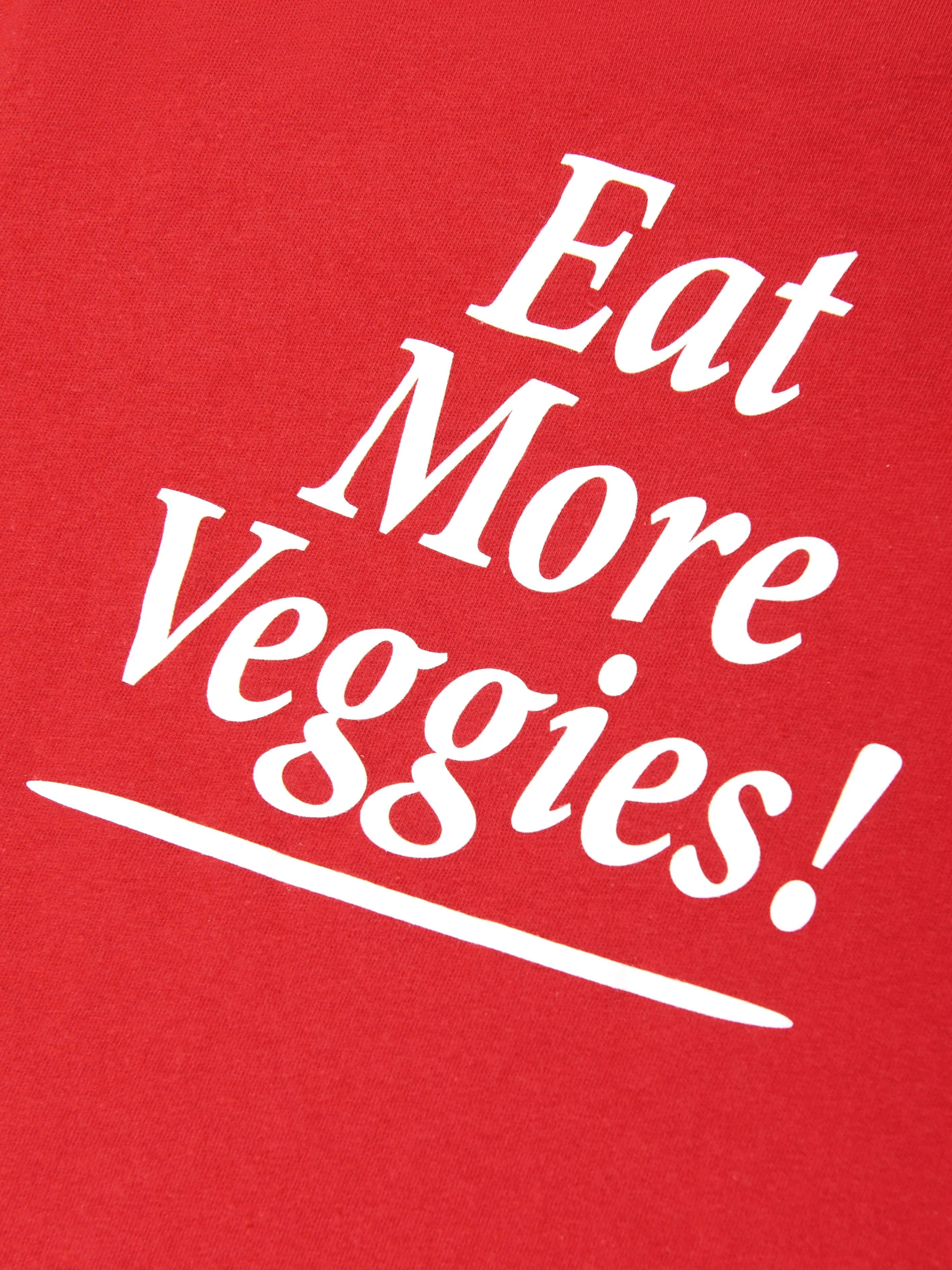 Kids Eat More Veggies T-Shirt in Red