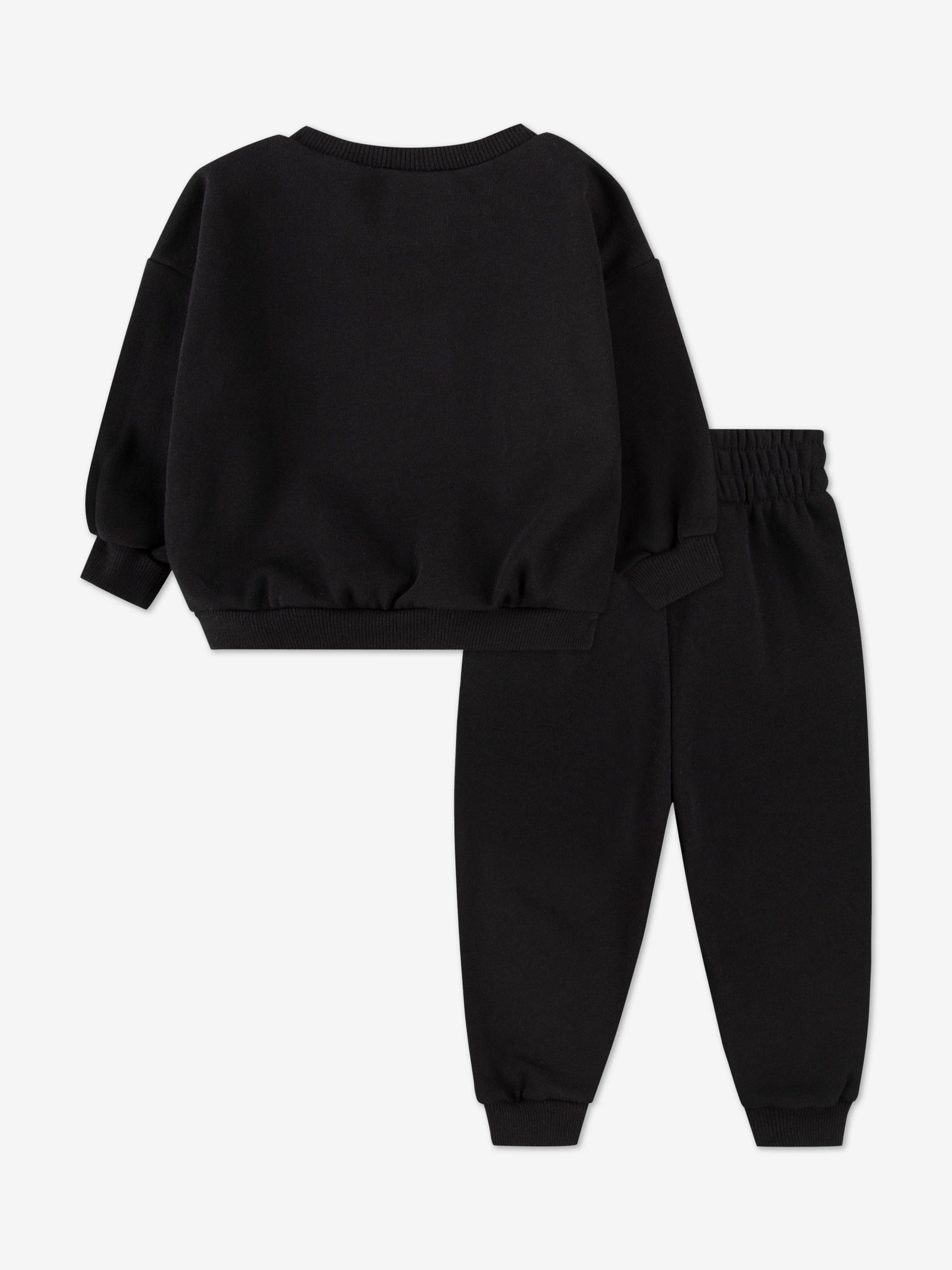 Kids Essential Fleece Tracksuit in Black