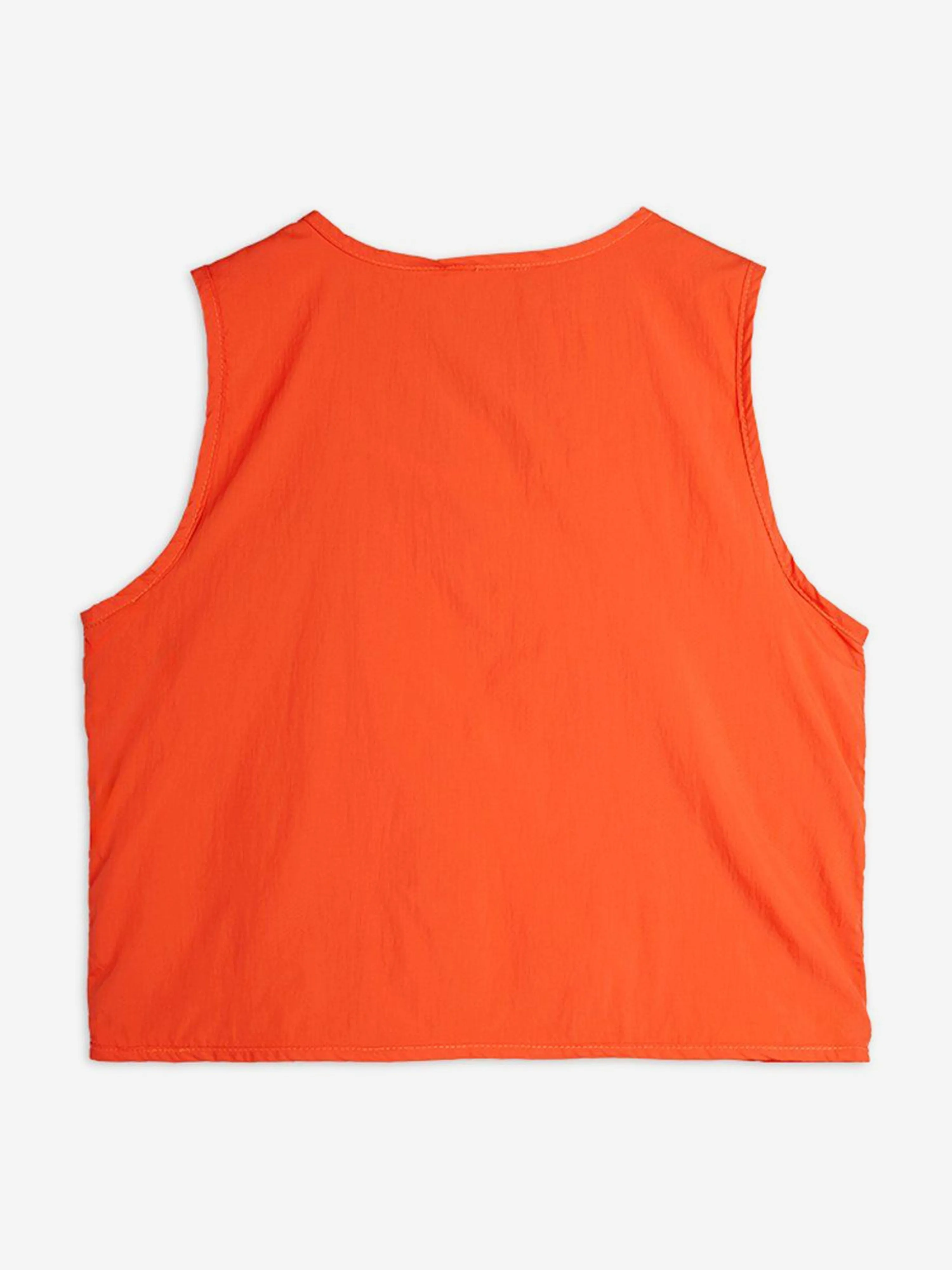 Kids Flundra Embroidered Utility Vest in Orange
