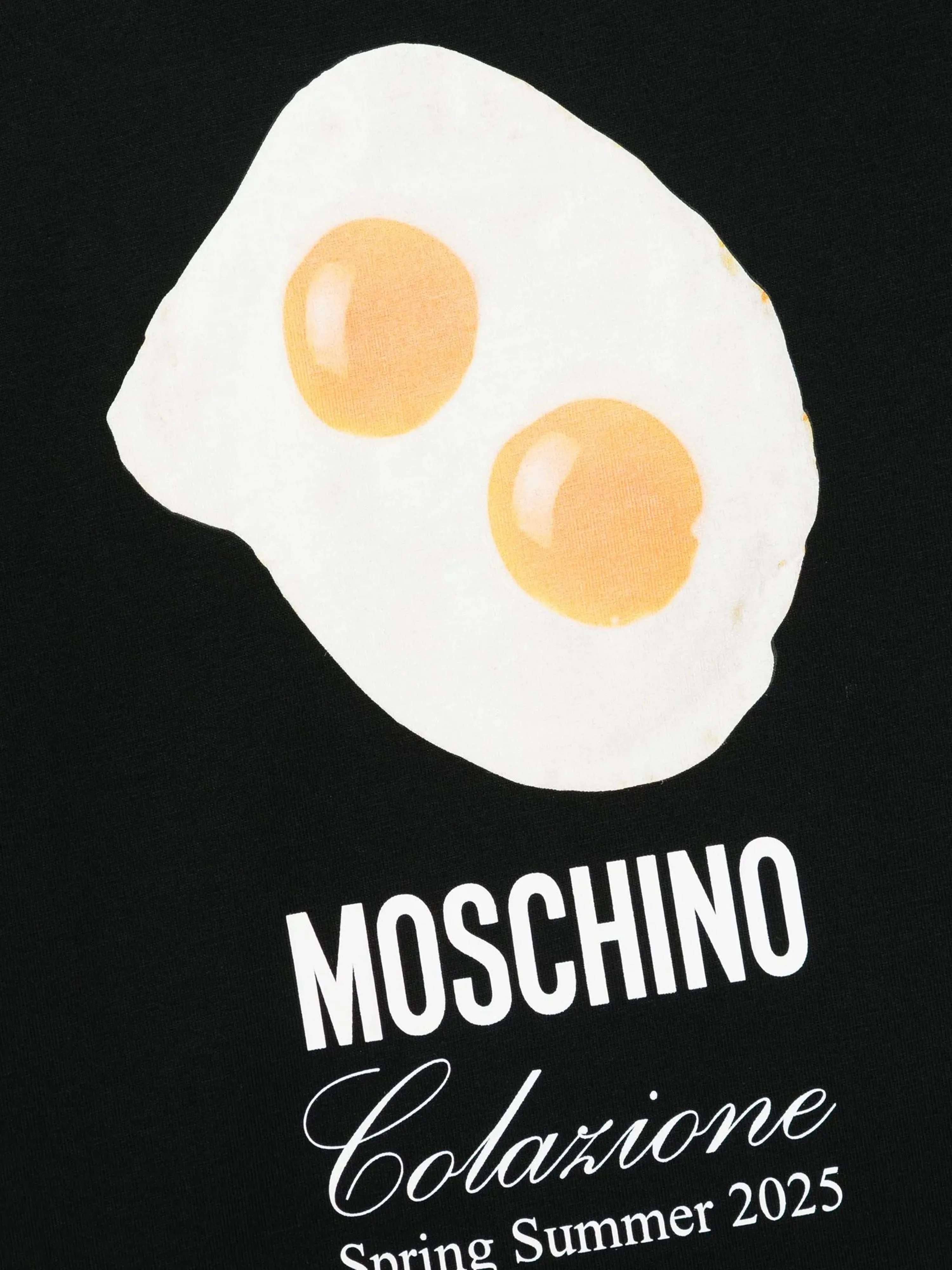 Kids Fried Egg Logo T-Shirt in Black