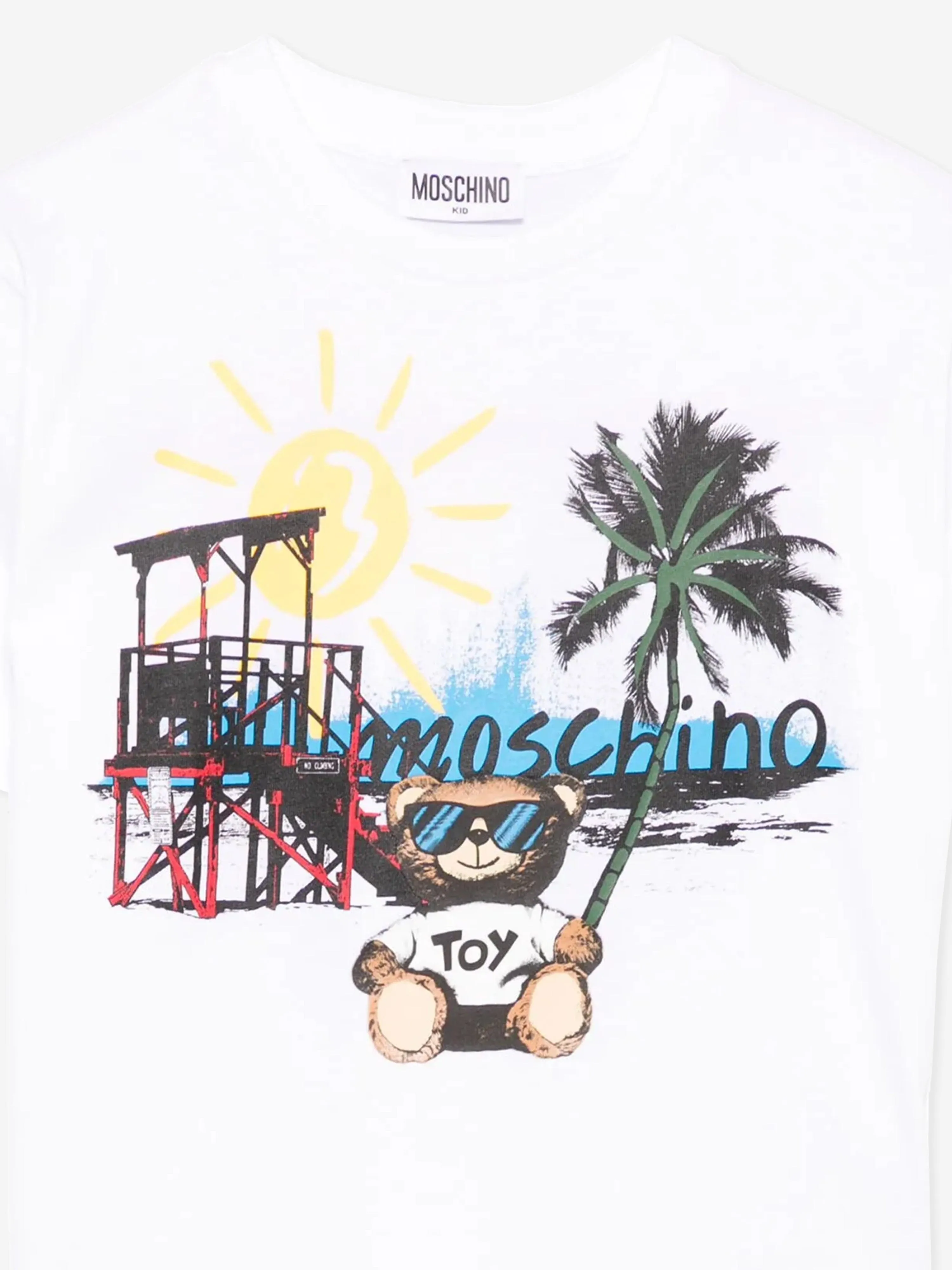 Kids Holiday Bear T-Shirt in White