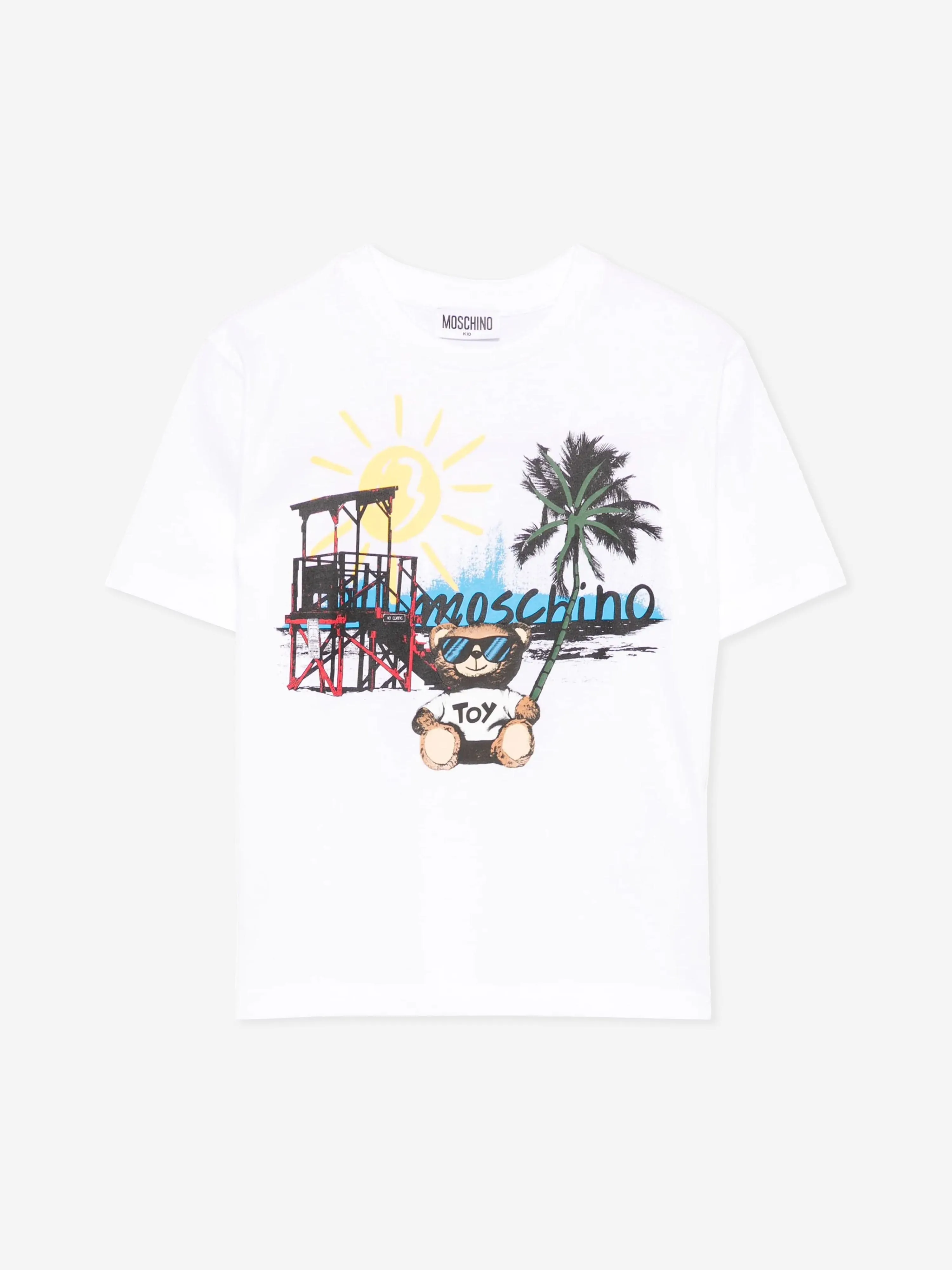 Kids Holiday Bear T-Shirt in White
