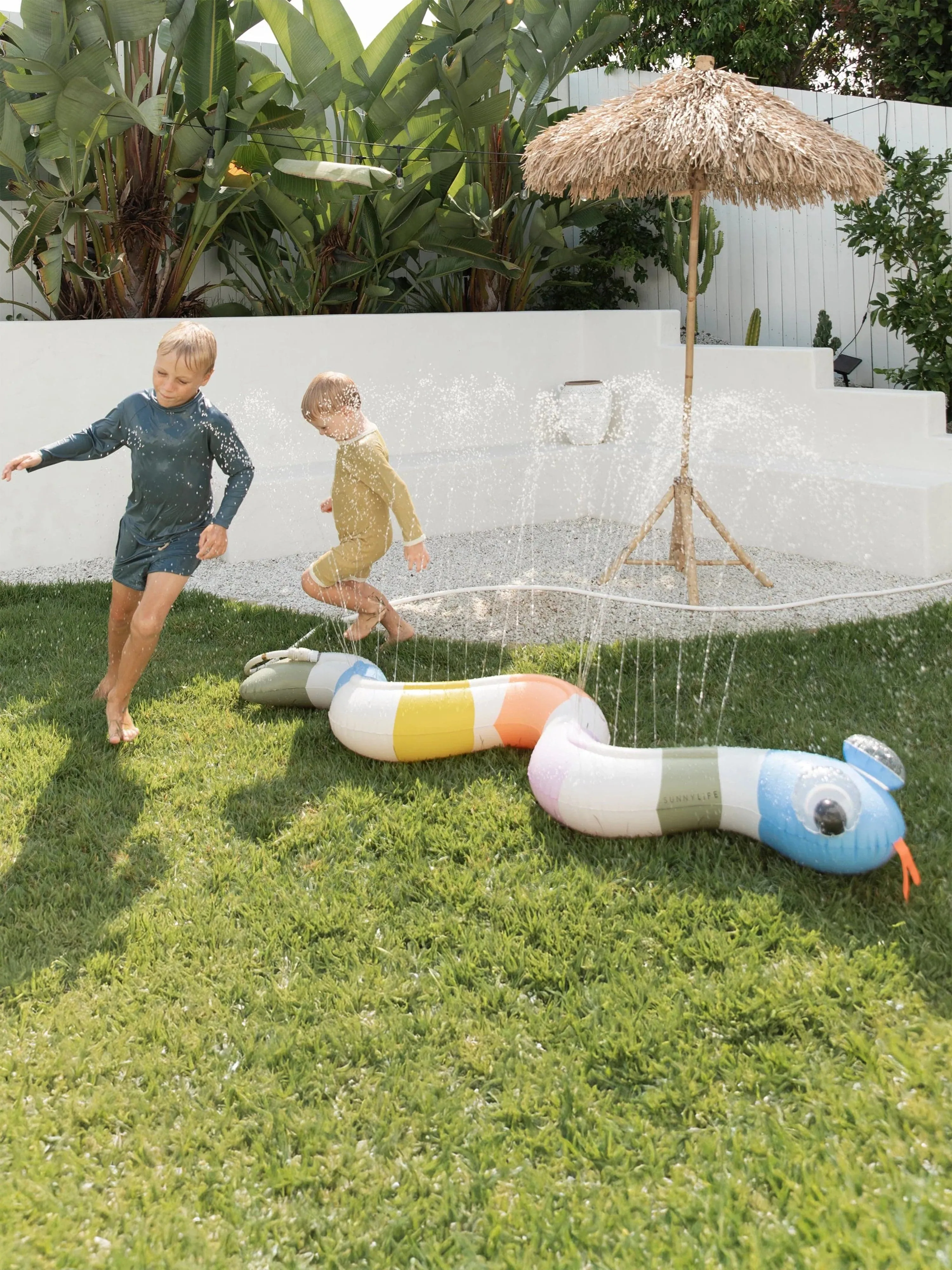 Kids Inflatable Sprinkler Into the Wild in Multicolour (185cm)
